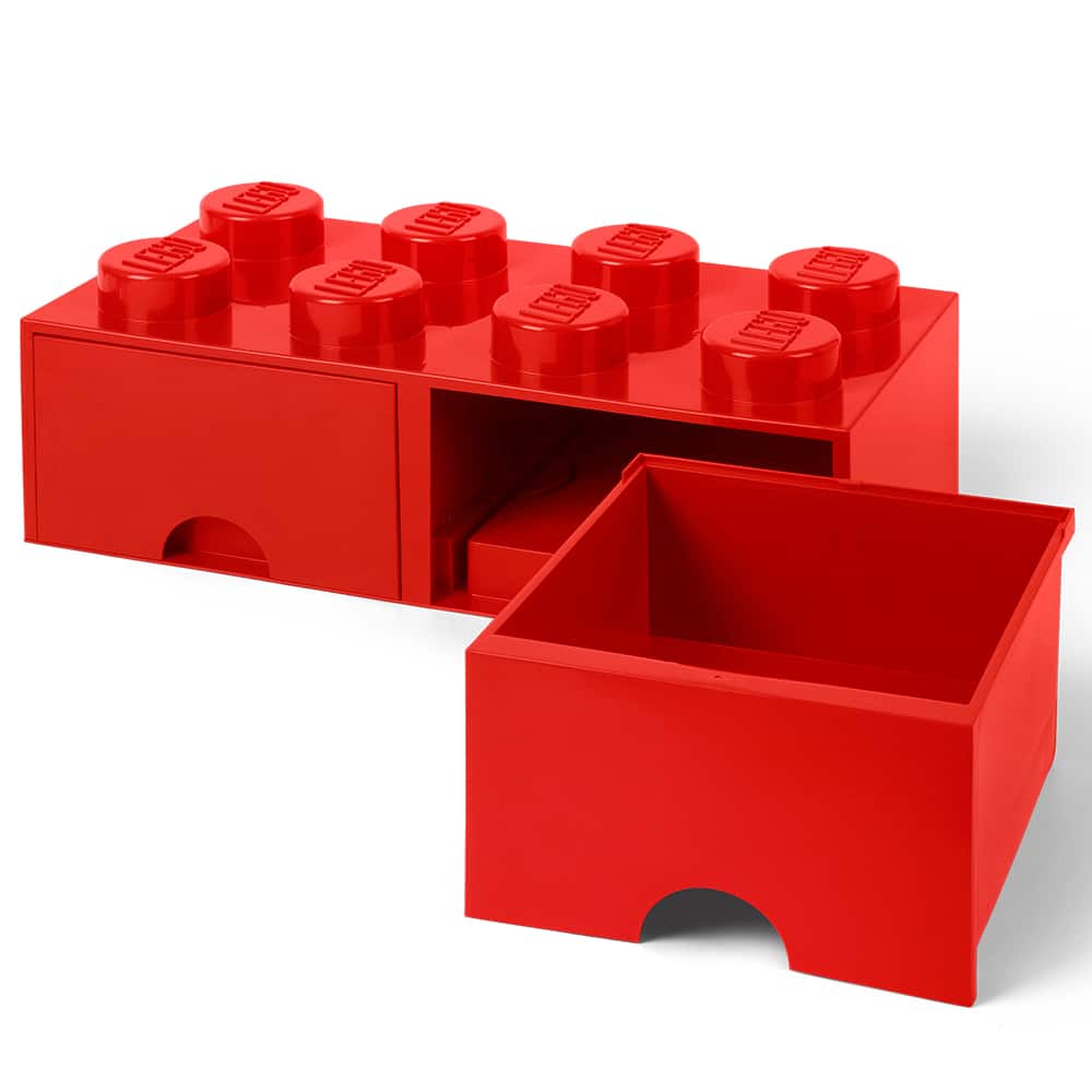 Meuble de rangement à tiroirs en forme de brique à 8 tenons de LEGO