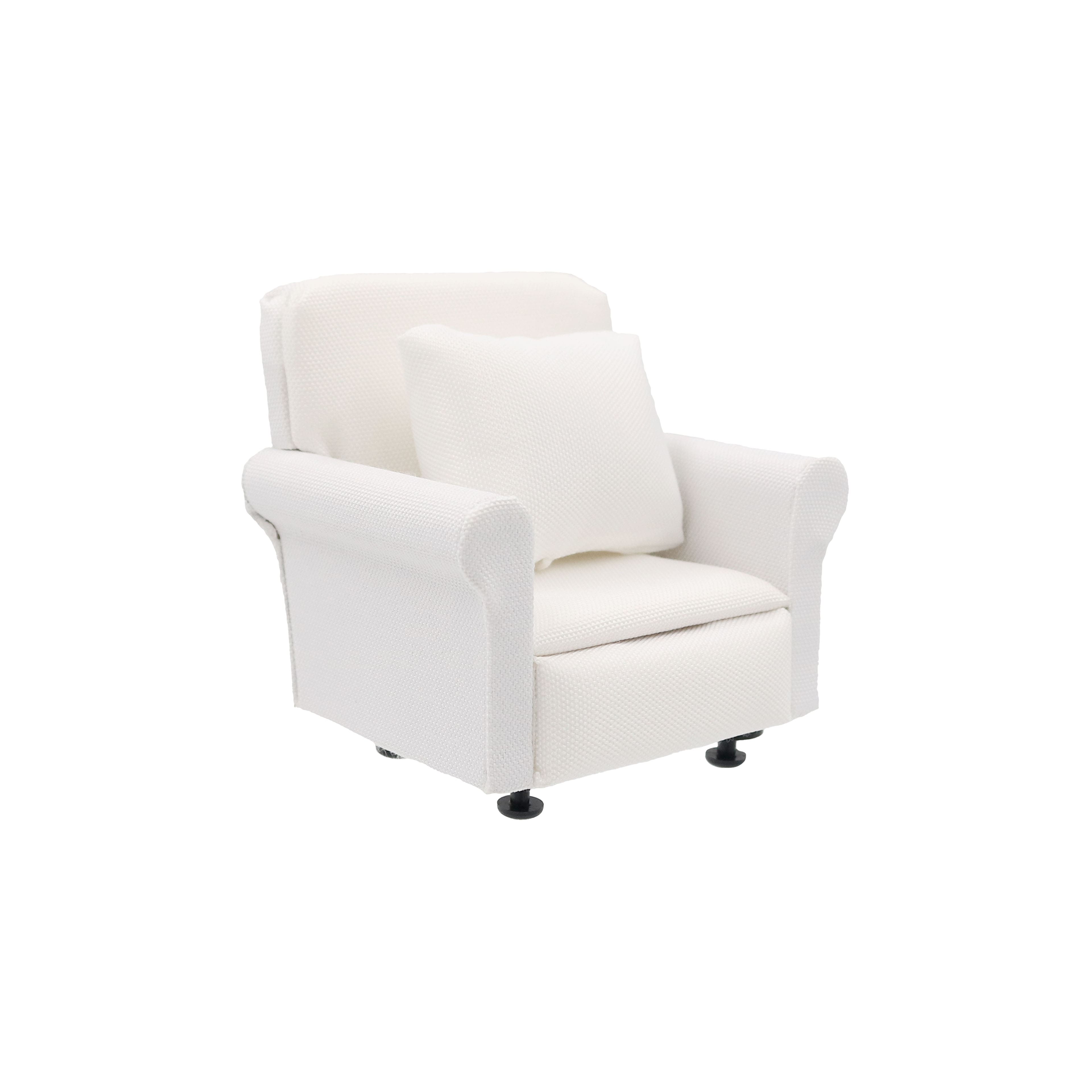 Mini White Chair with Pillow by Make Market&#xAE;