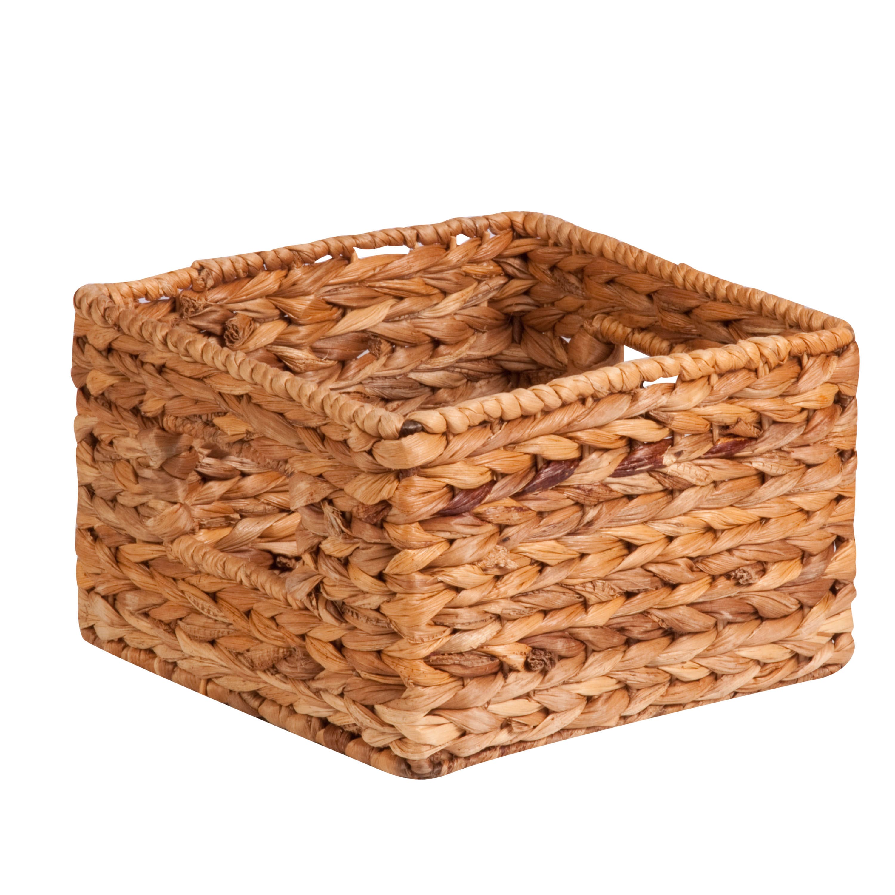 Honey Can Do Natural Woven Hyacinth Nested Storage Basket Set, 3ct.