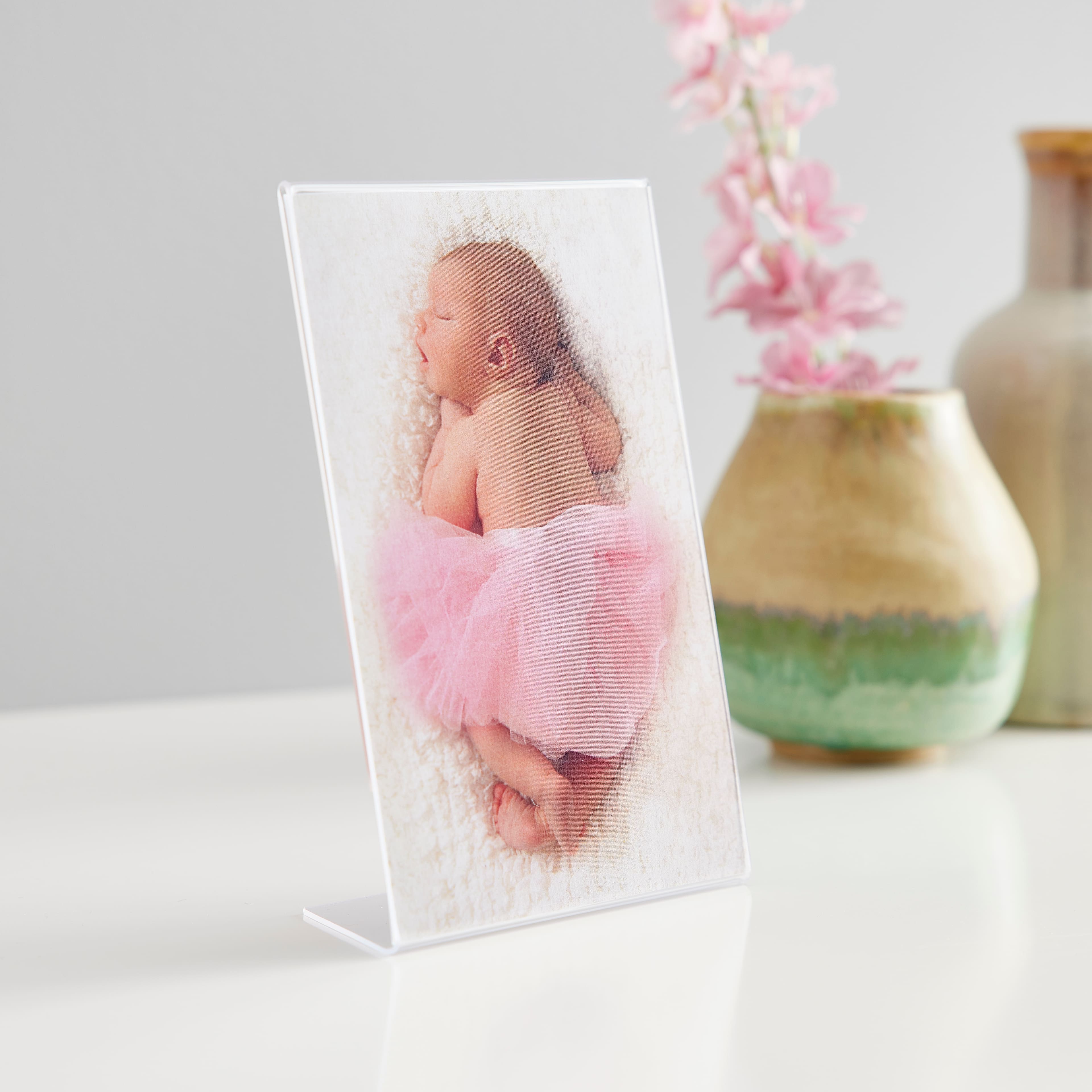 24 Pack: Acrylic Vertical Bent 4" x 6" Frame, Basics by Studio Décor®