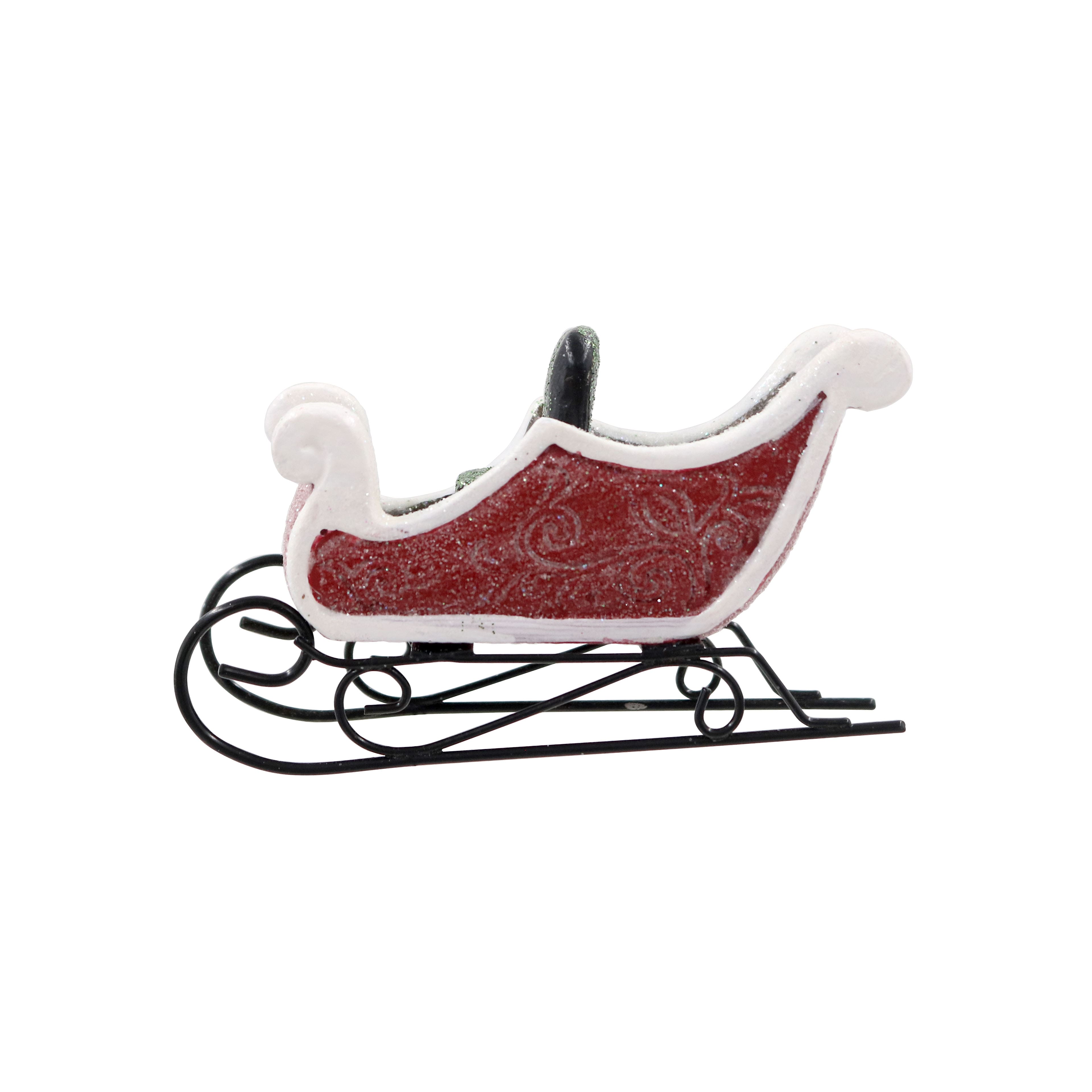 Mini Red Santa&#x27;s Sleigh by Ashland&#xAE;