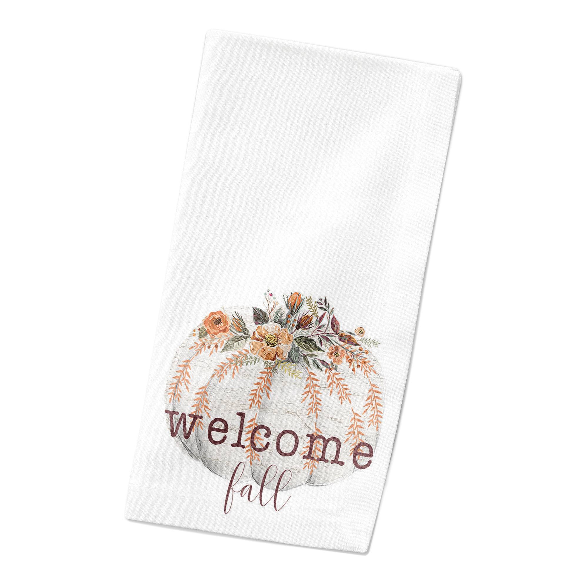 10" Wood Pumpkin Napkin