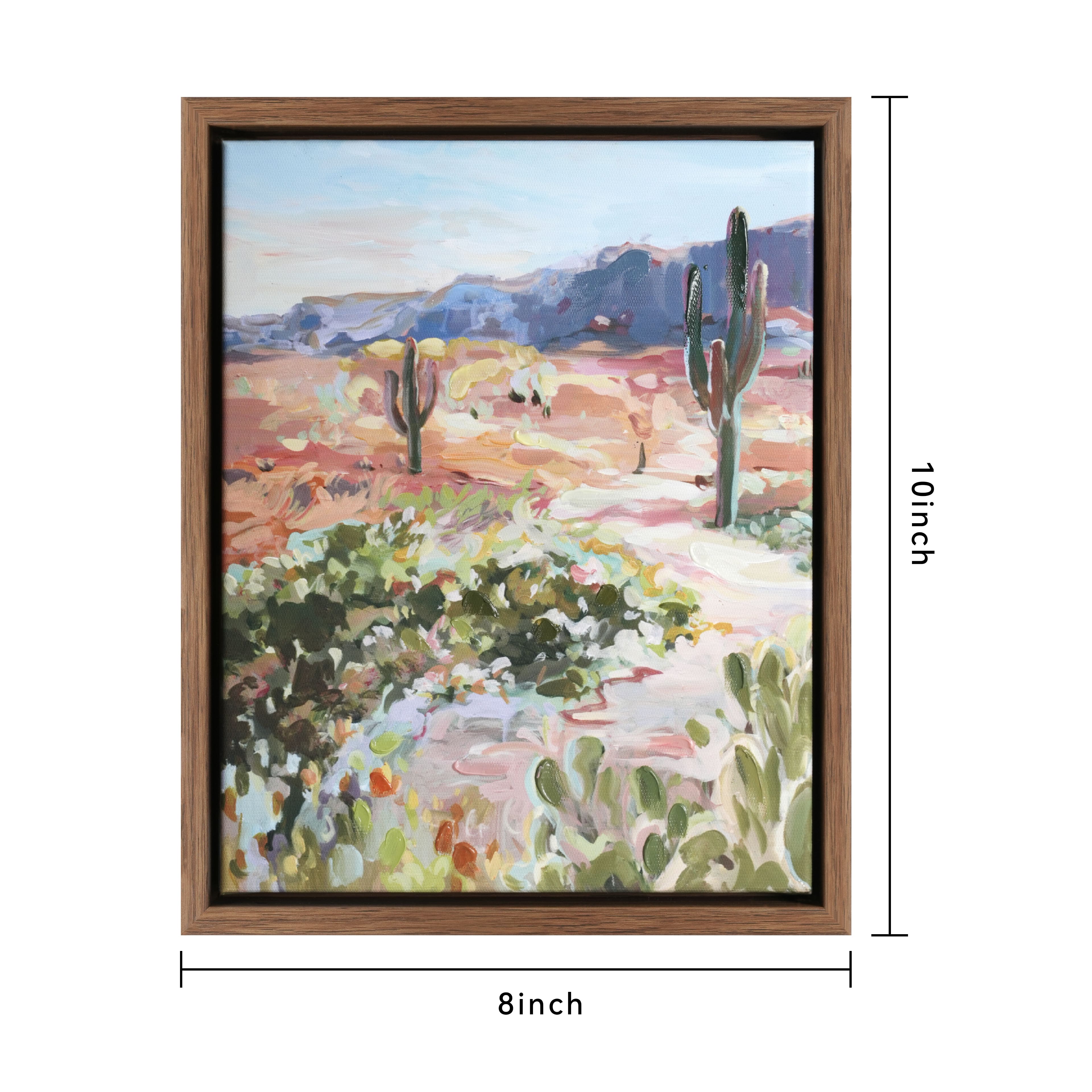 10" Cactus Field Canvas Wall Art by Ashland®