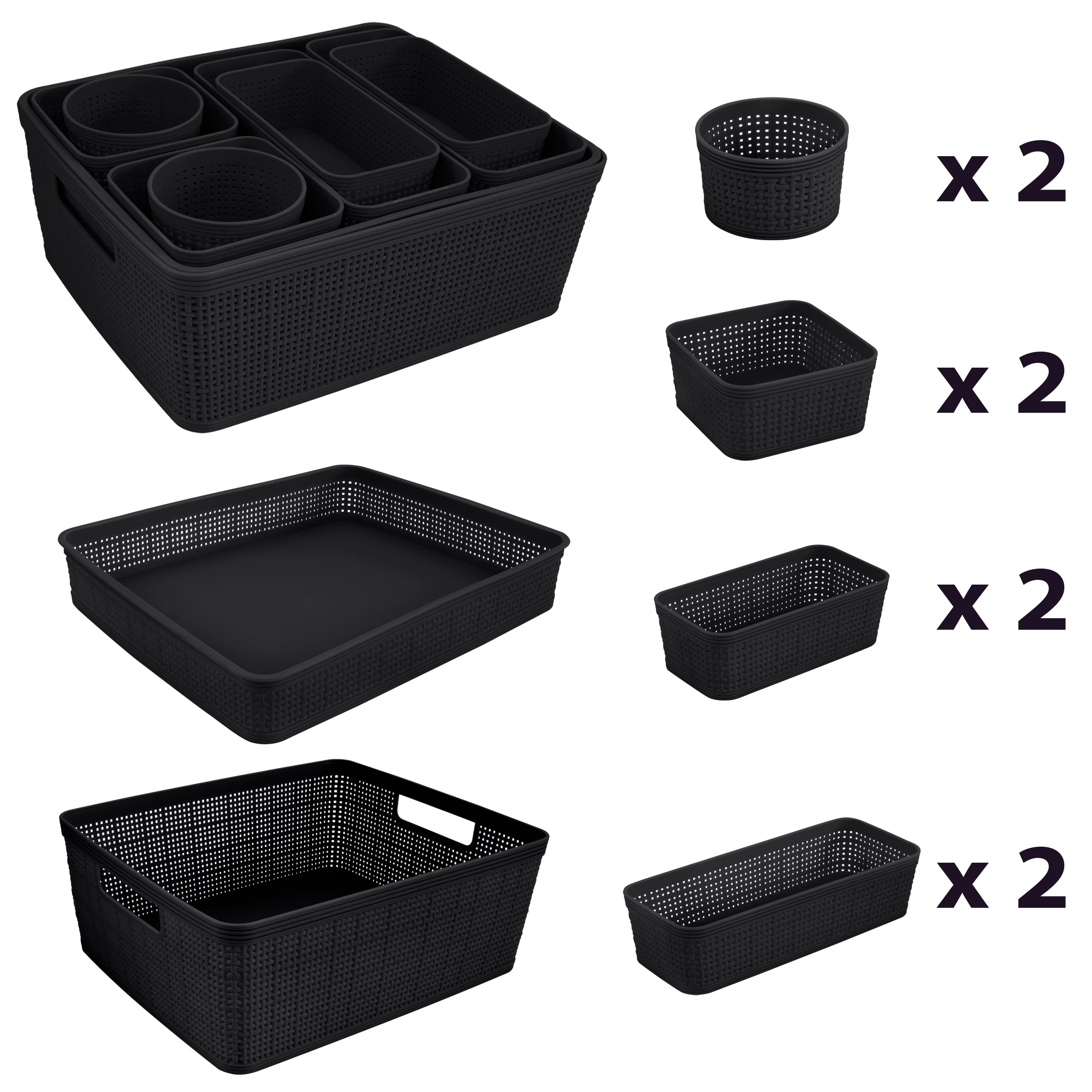 Simplify 10-Piece Organizing Basket Set