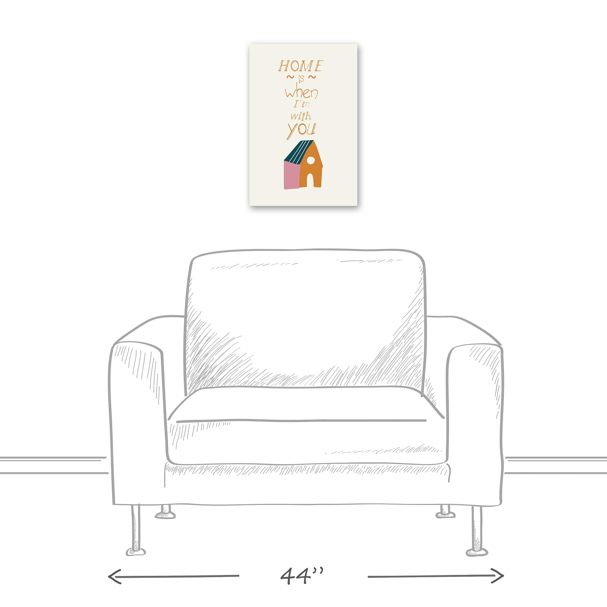 Home is With You Canvas Wall Art