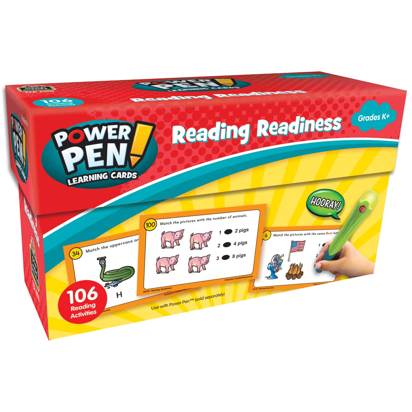 Teacher Created Resources Power Pen&#x2122; Learning Cards: Reading Readiness