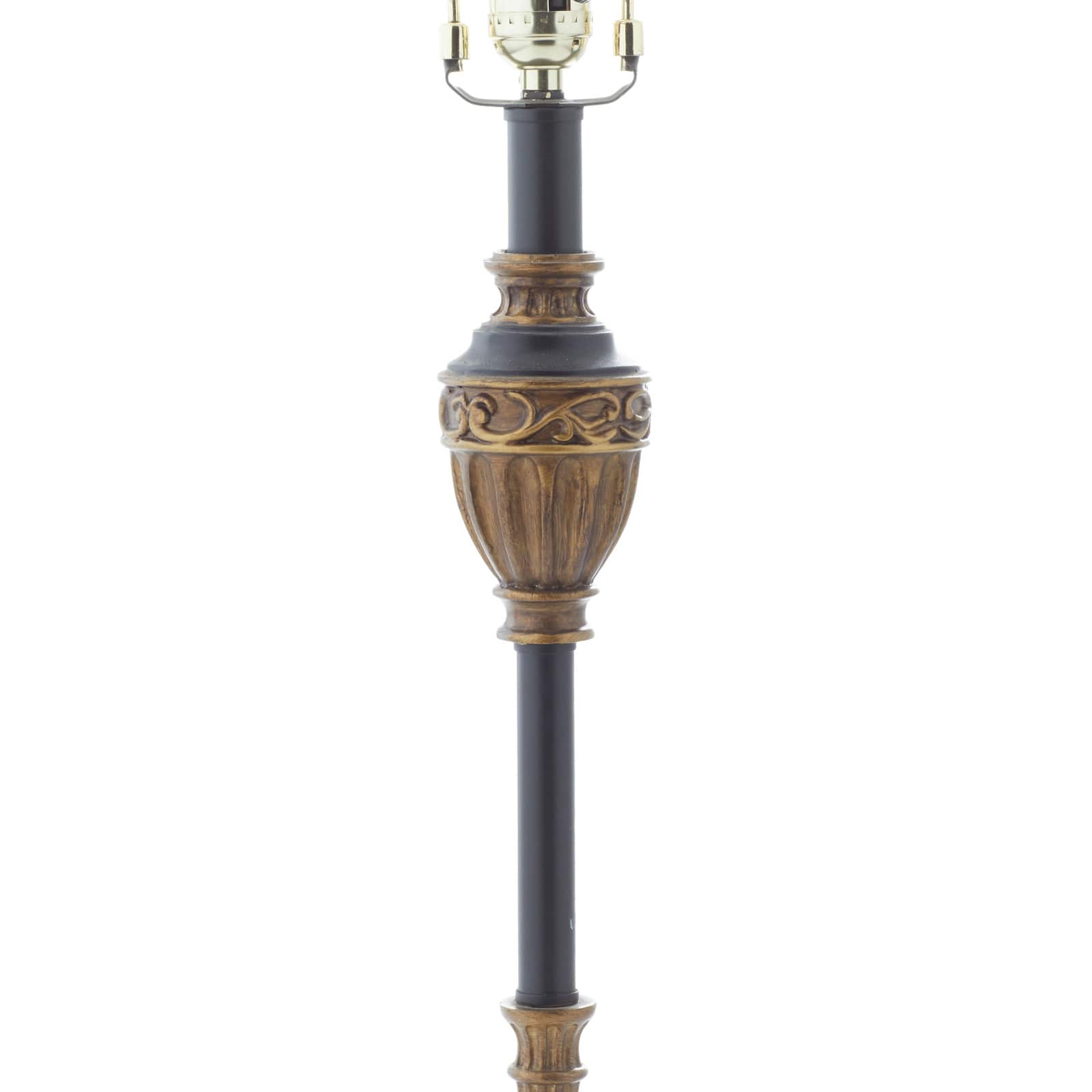 Brass Metal Tuscan Table Lamp, 33&#x22; x 10&#x22; x 10&#x22;