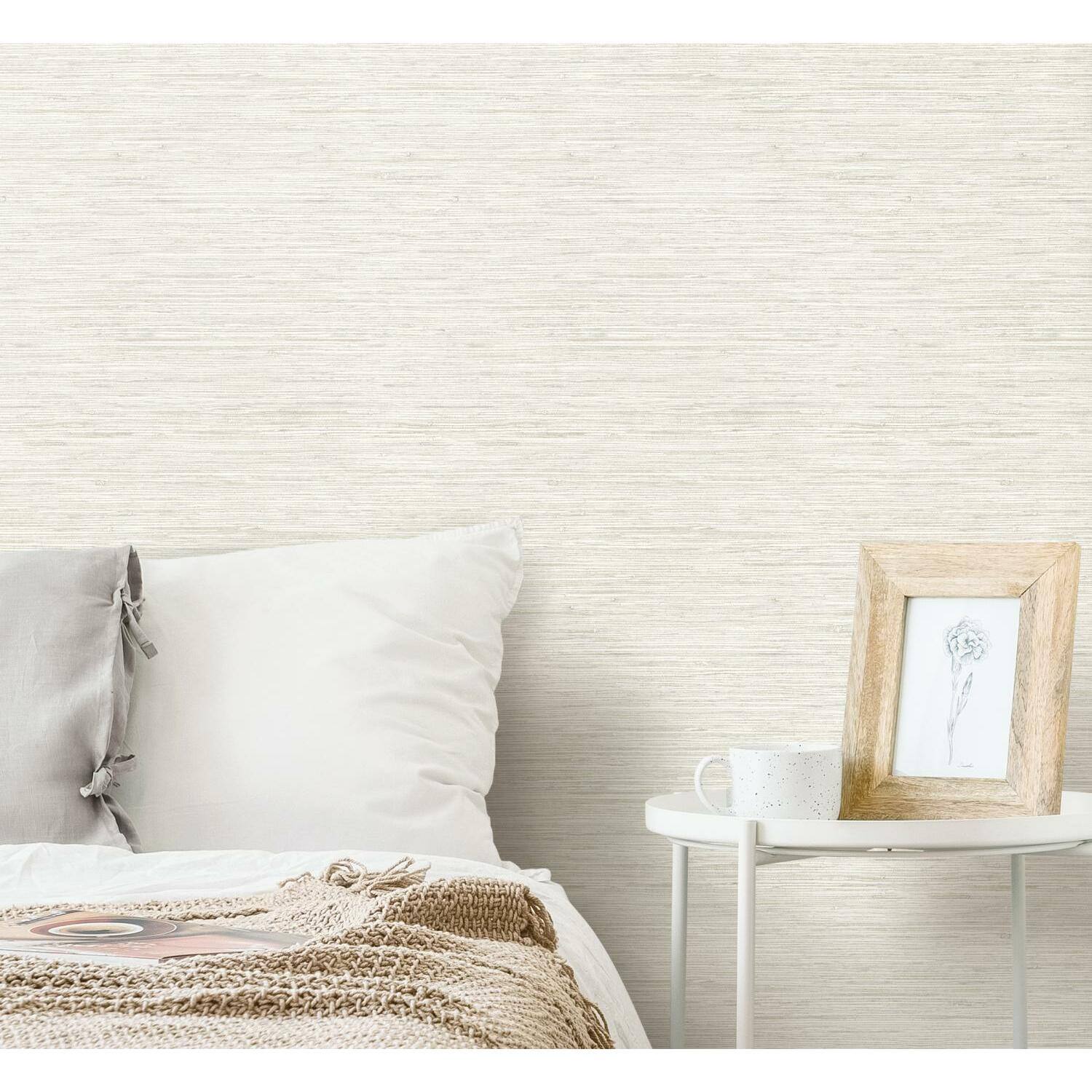 RoomMates Faux Grasscloth Peel & Stick Wallpaper
