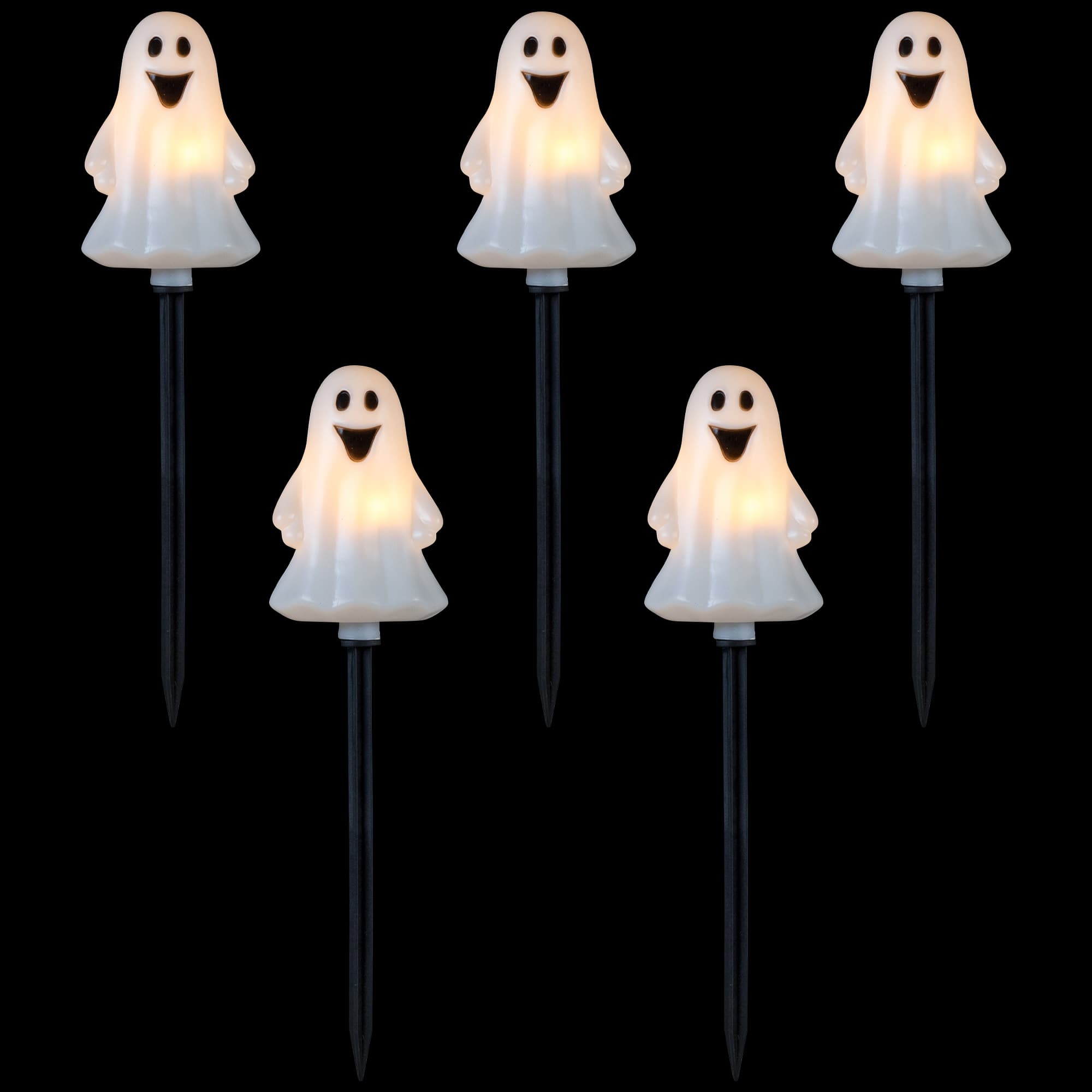 5ct. Ghost Shaped Halloween Pathway Markers