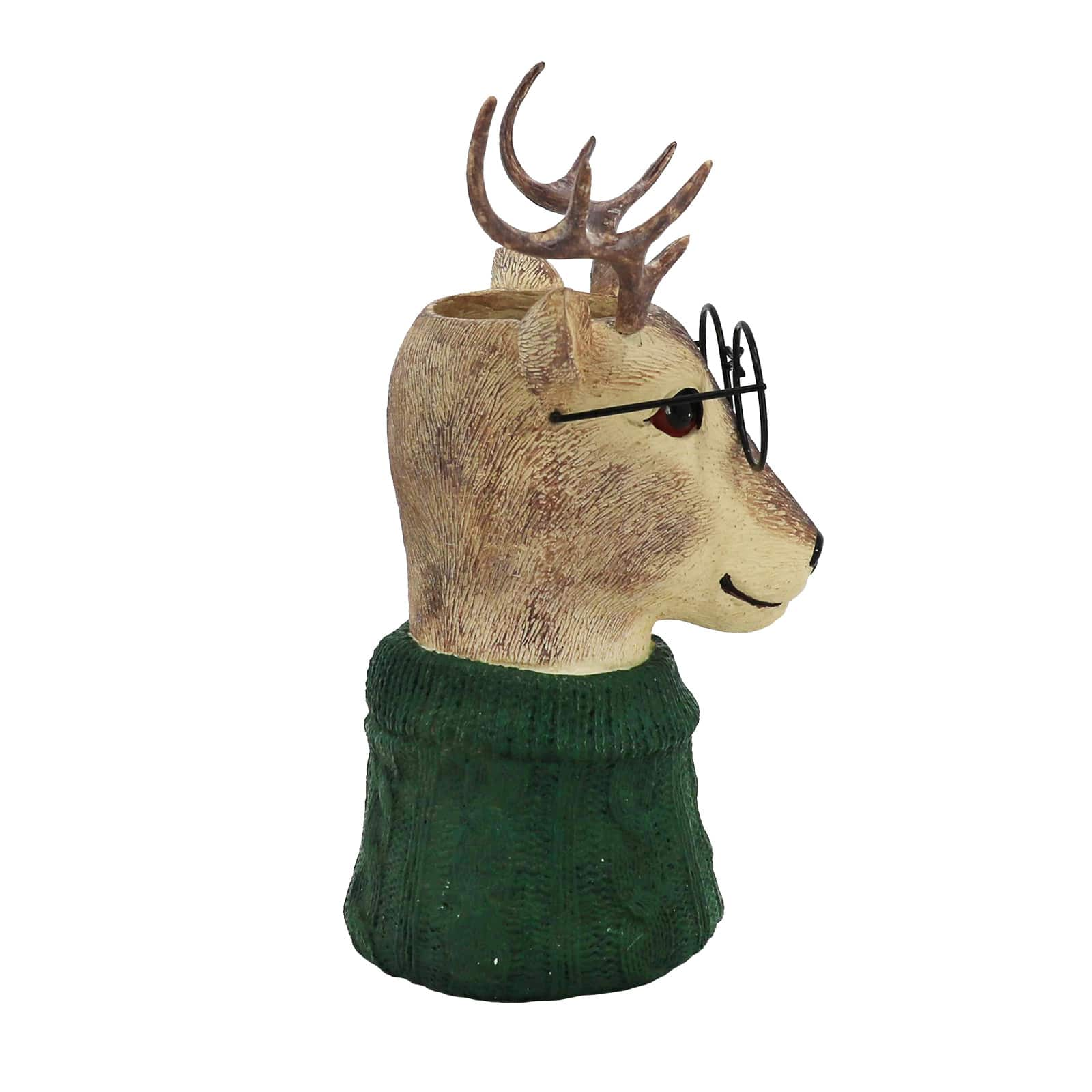 10&#x22; Deer with Glasses Decorative Container by Ashland&#xAE;