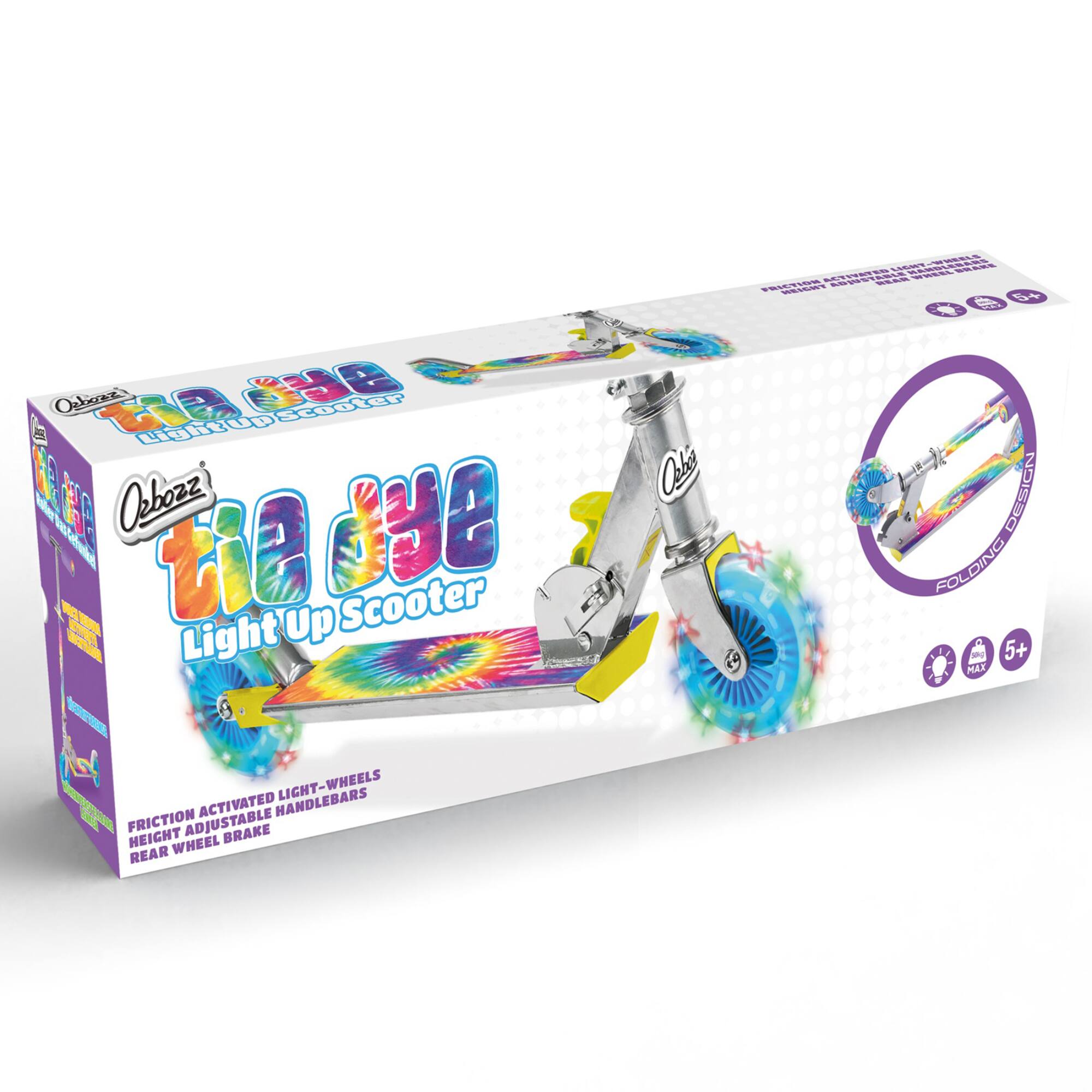 Tie Dye Scooter With Flashing Wheels