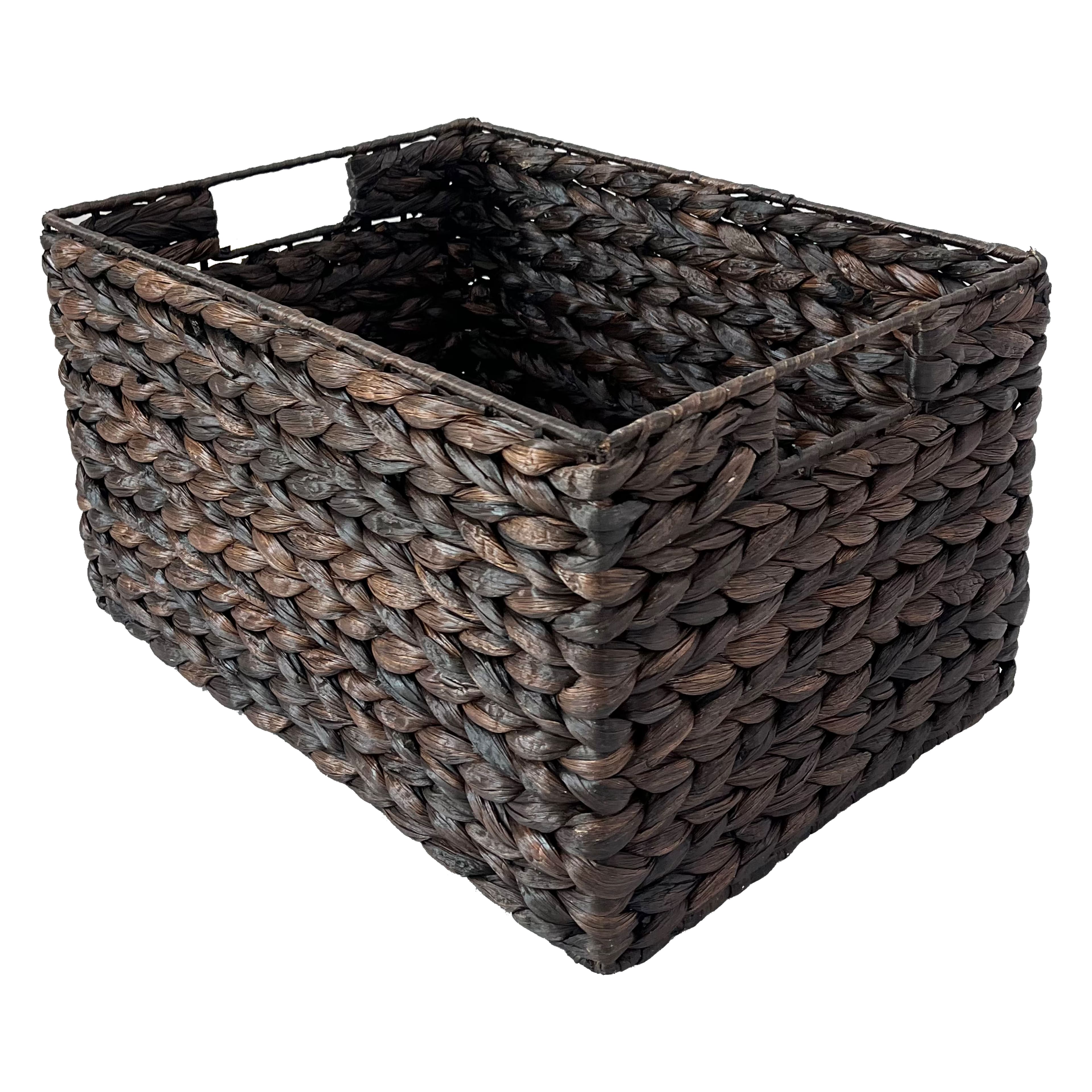 Large Espresso Rectangle Woven Basket by Ashland&#xAE;