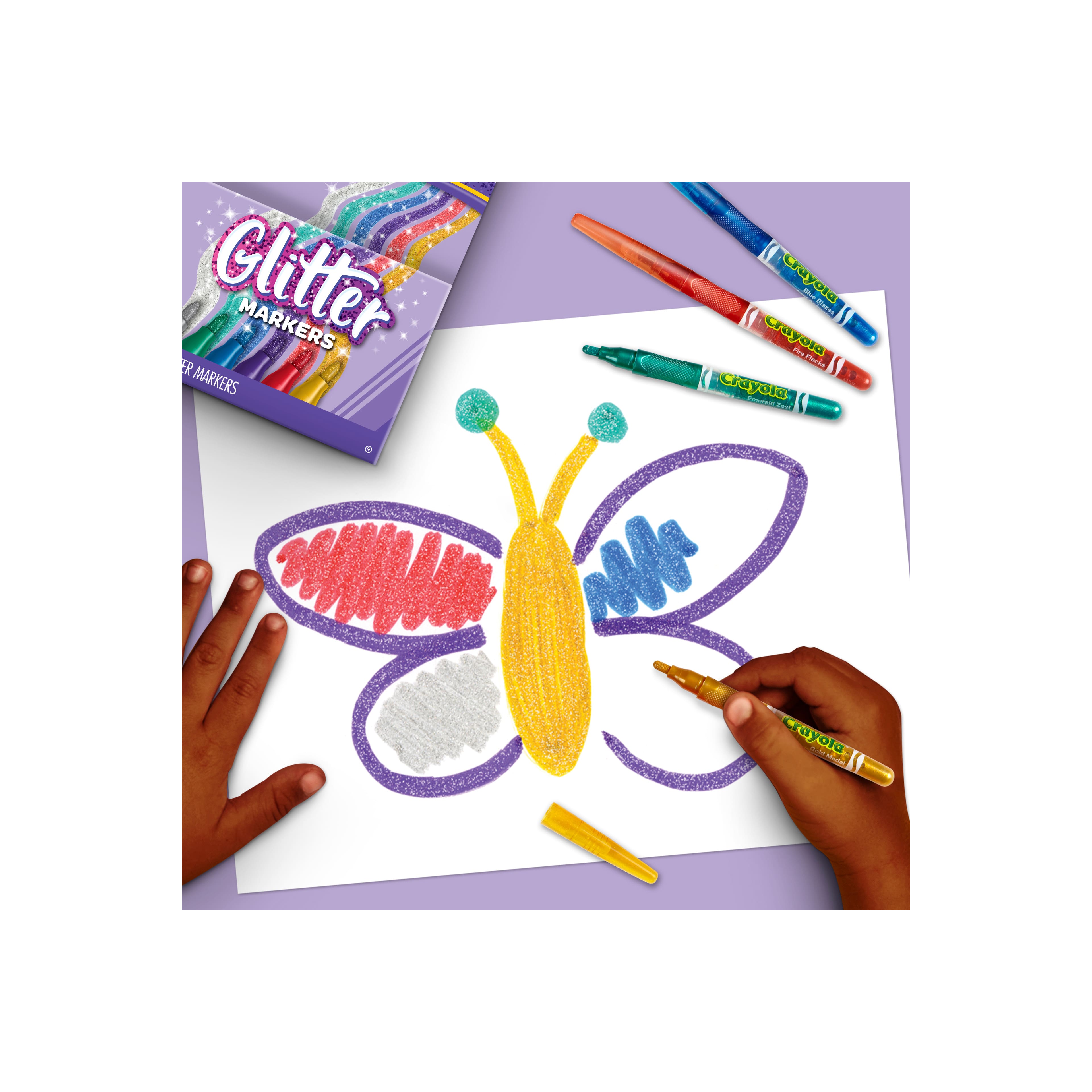 Crayola&#xAE; 6 Color Glitter Markers