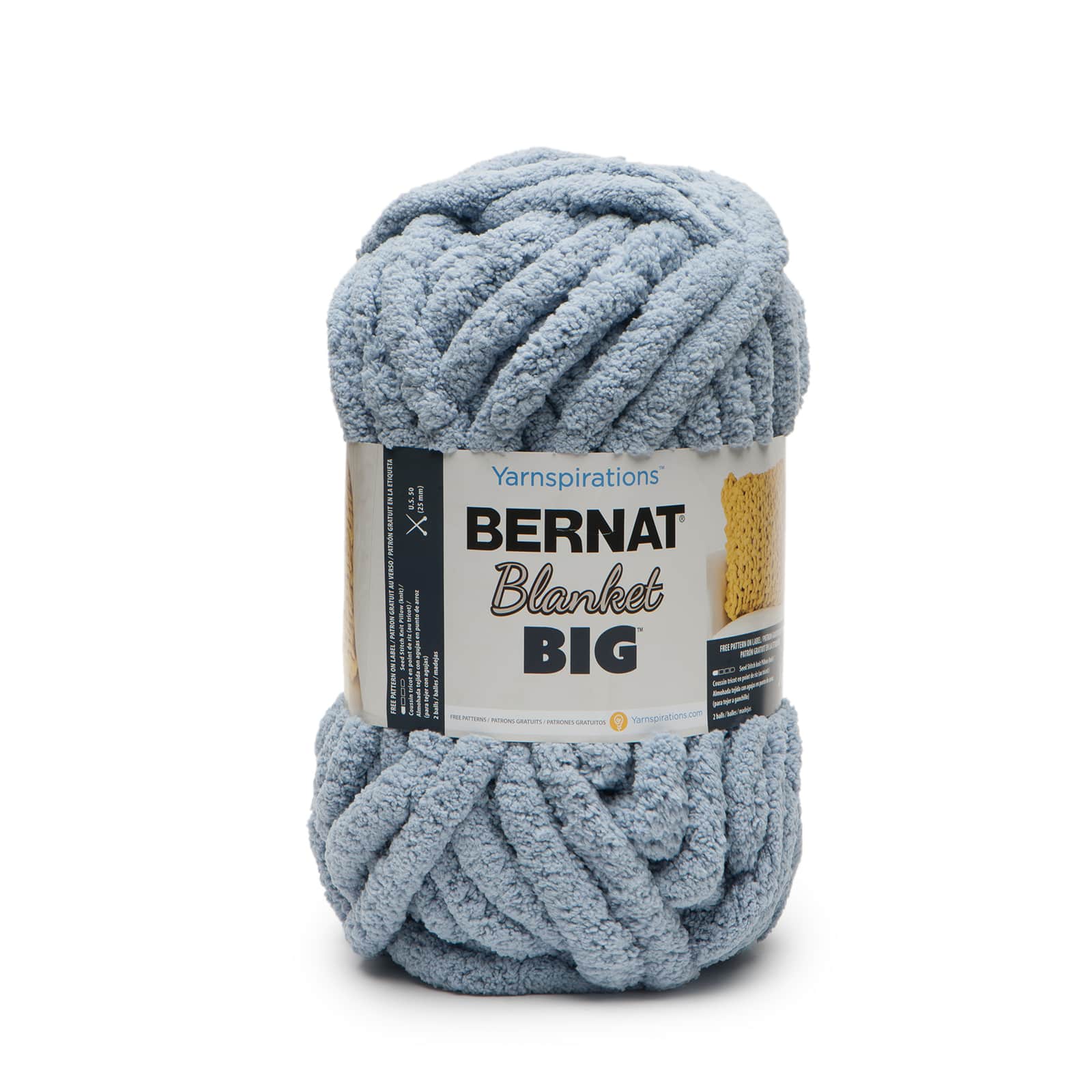 BERNAT Blanket 'Big', Silver Lining Varg, 300g