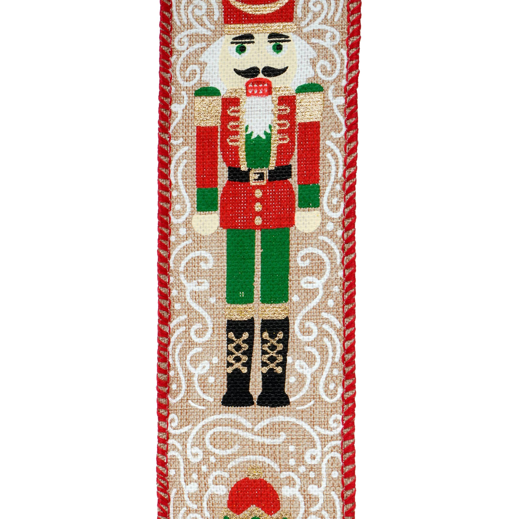 1.5&#x22; x 10yd. Nutcracker Wired Ribbon by Celebrate It&#xAE; Christmas