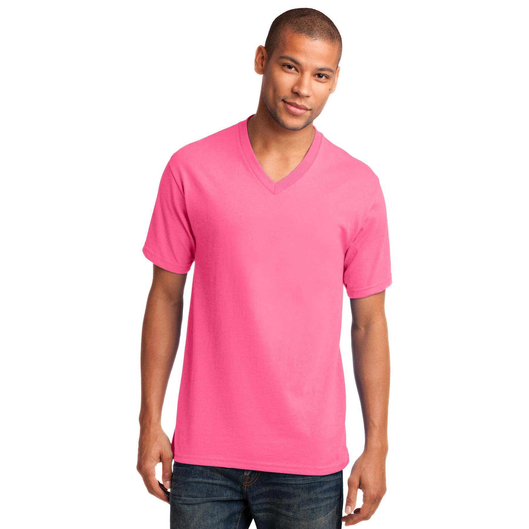 Port & Company® Men's Core Cotton V-Neck T-Shirt