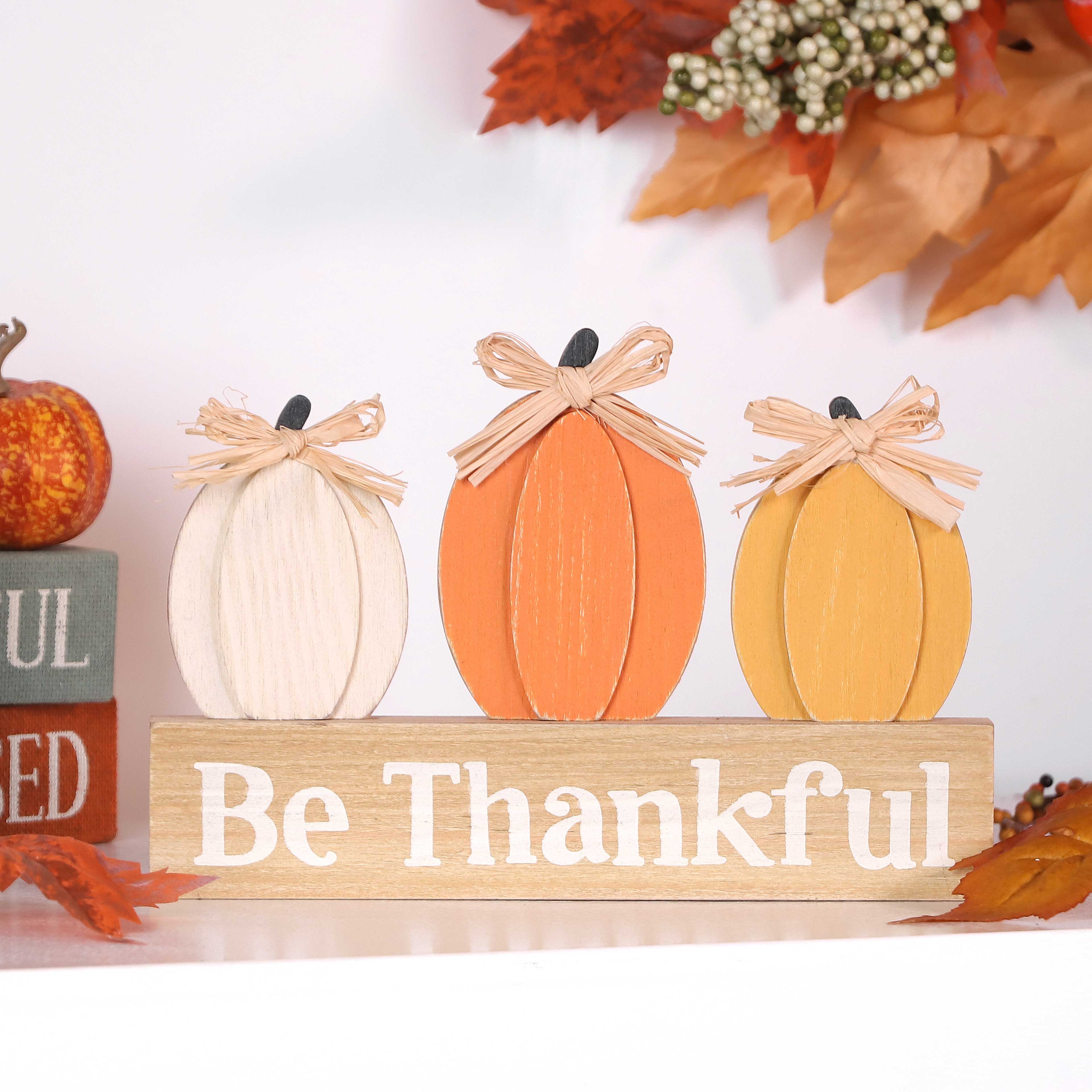 9.5&#x22; Be Thankful Tabletop D&#xE9;cor by Ashland&#xAE;