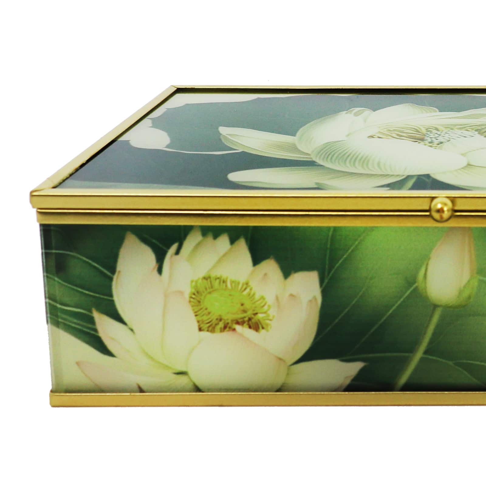 8&#x22; Lily Flower Decorative Glass Box by Ashland&#xAE;