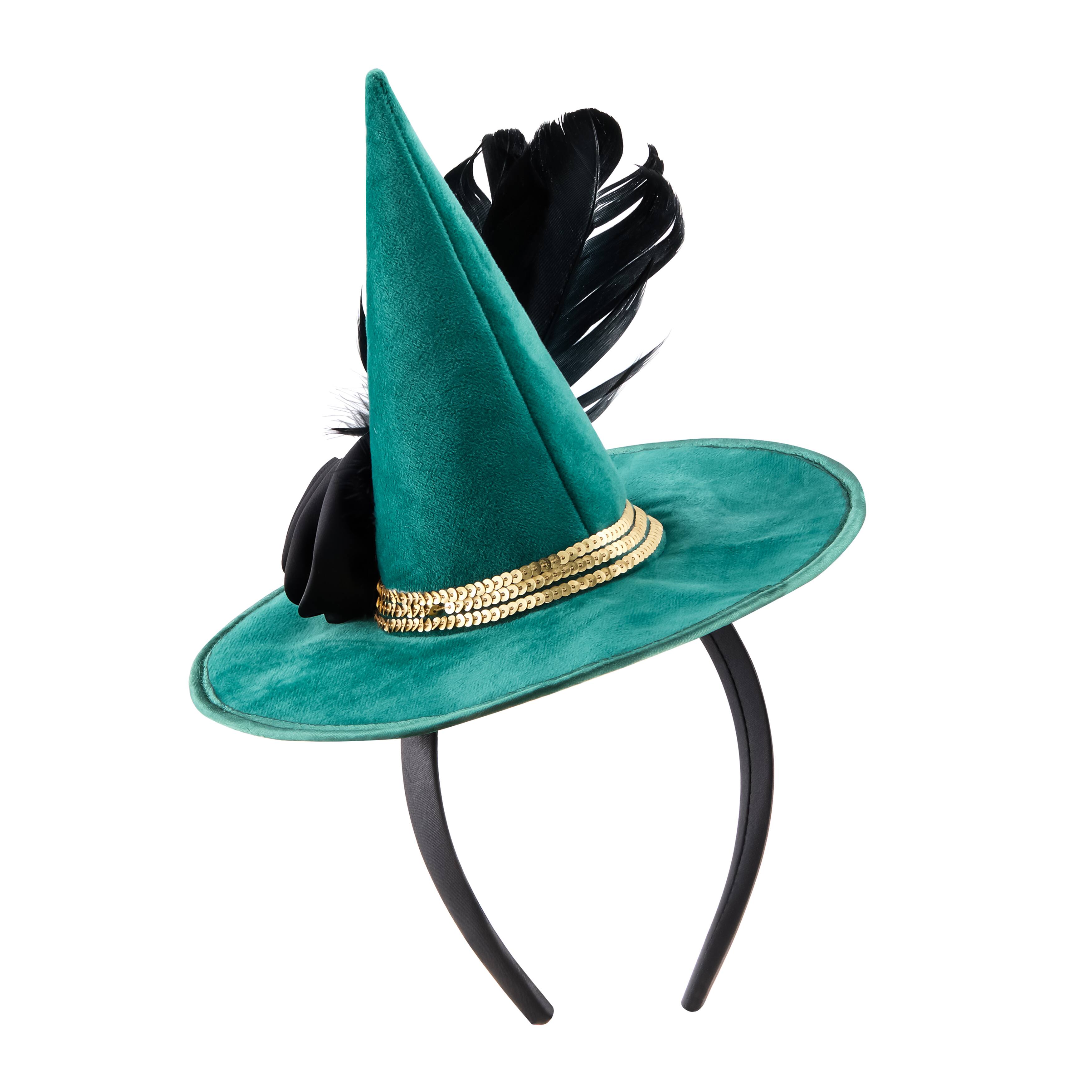 green witch hat headband