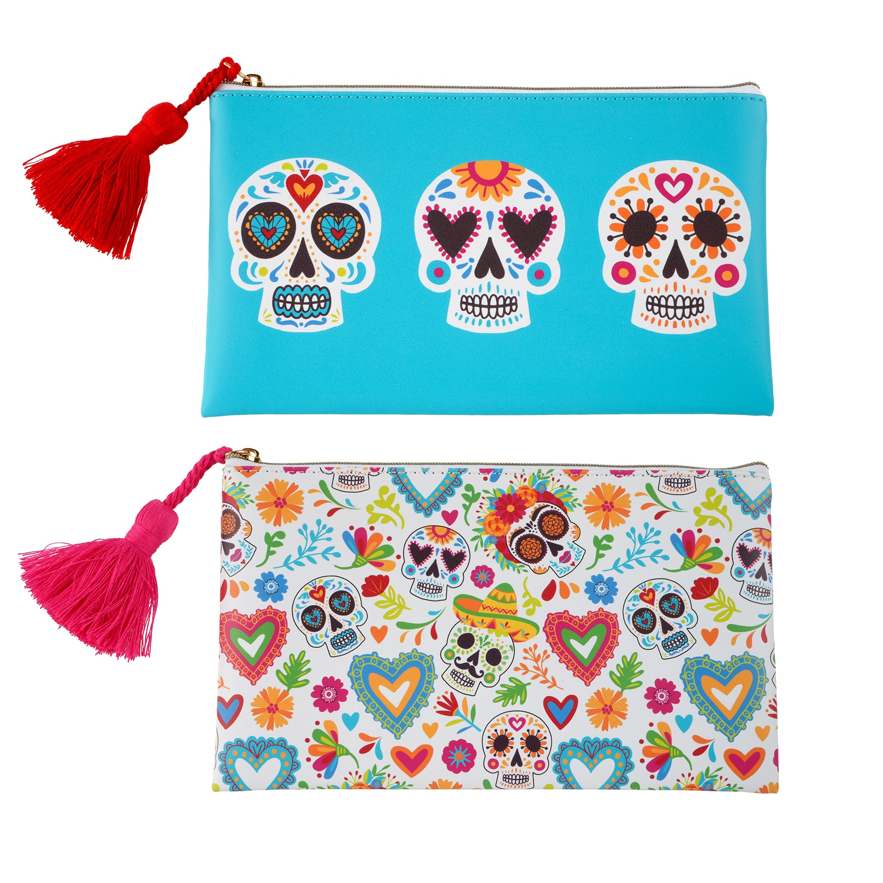 Assorted 8.5" Day of the Dead Pencil Pouch by Ashland®
