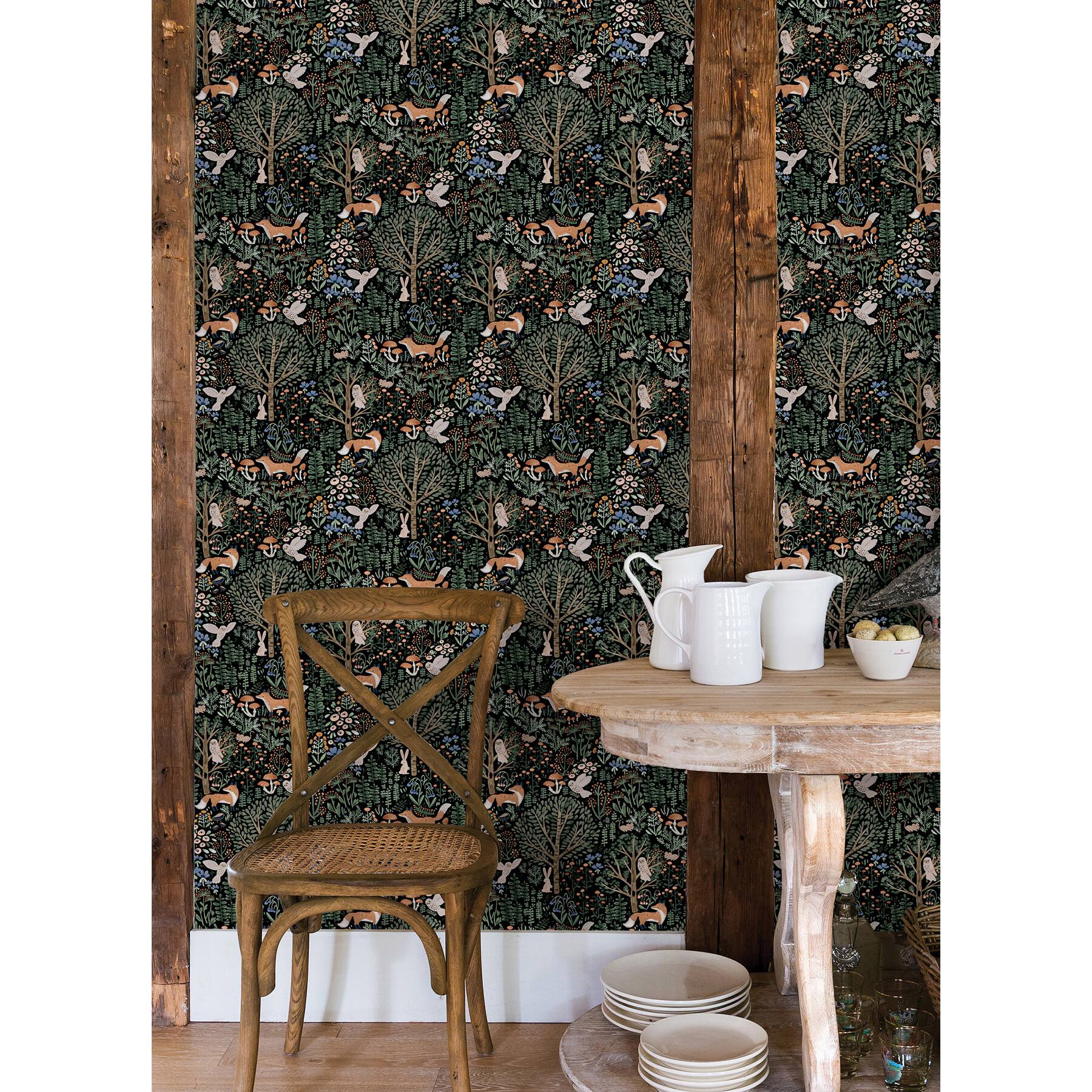 RoomMates Clara Jean Folklore Forest Peel &#x26; Stick Wallpaper