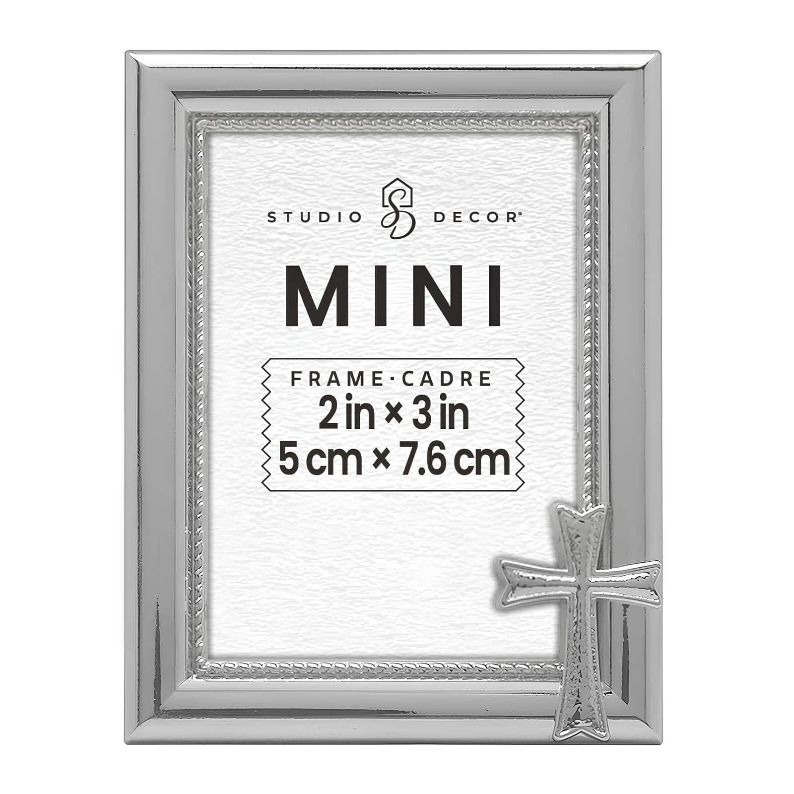 Mini Silver Cross Frame by Studio D&#xE9;cor&#xAE;