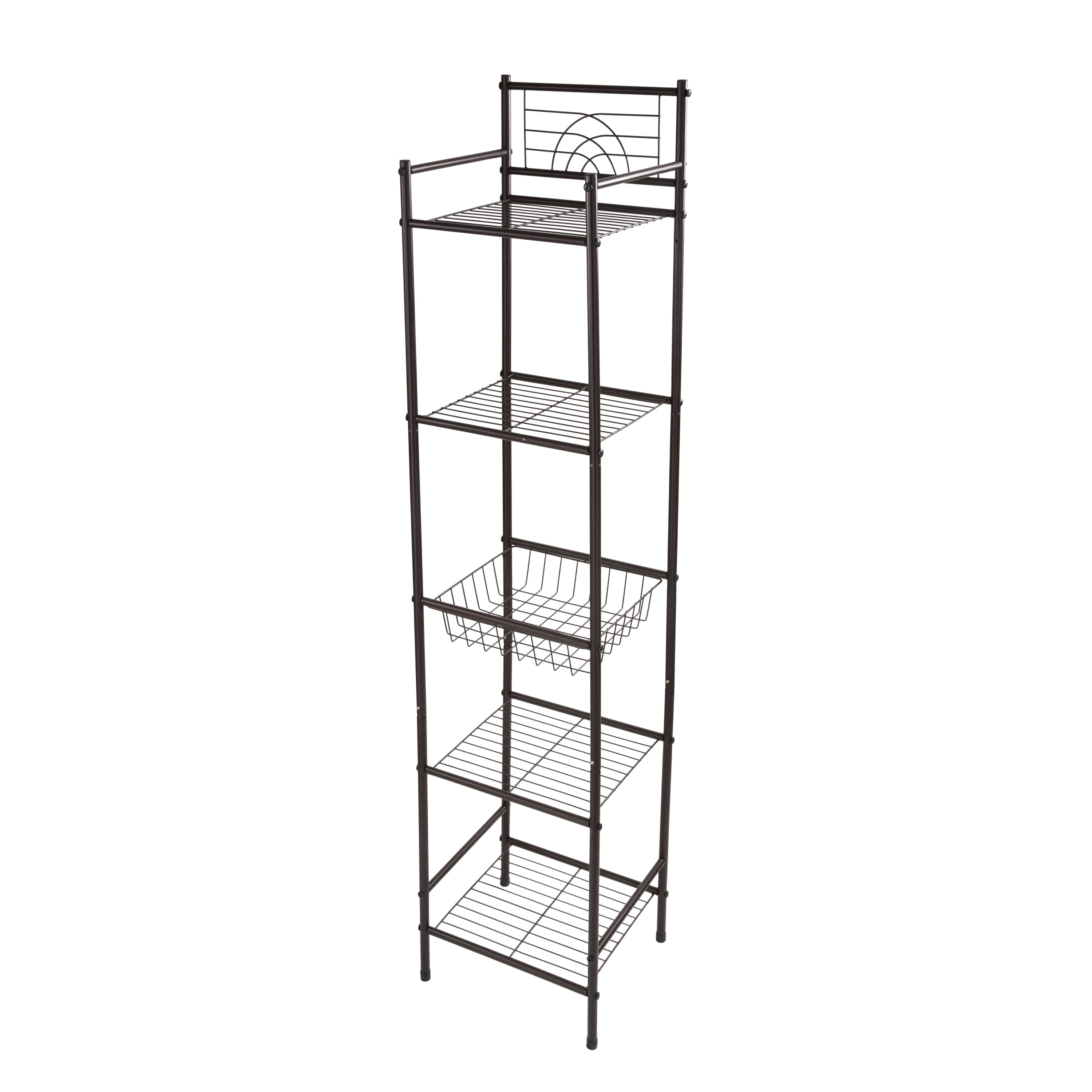 Bath Bliss Oil-Rubbed Bronze 5-Tier Storage Shelf