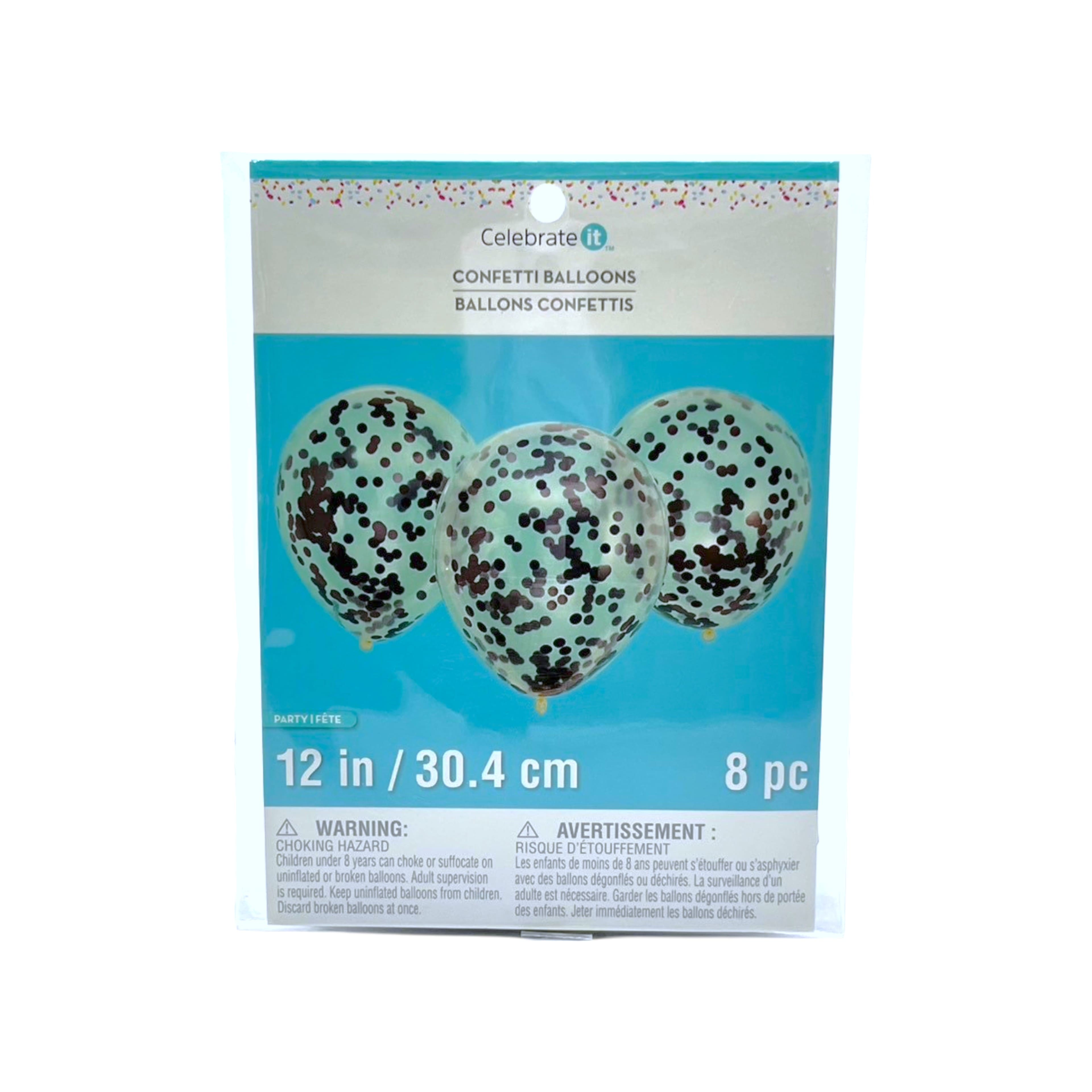 12&#x22; Confetti Balloons, 8ct. by Celebrate It&#x2122;