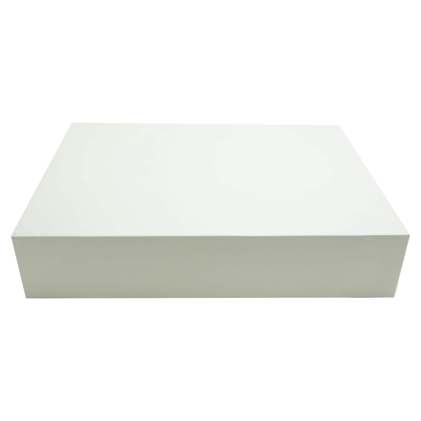 19" x 12" x 3" Case of 50 White Shirt Apparel Boxes