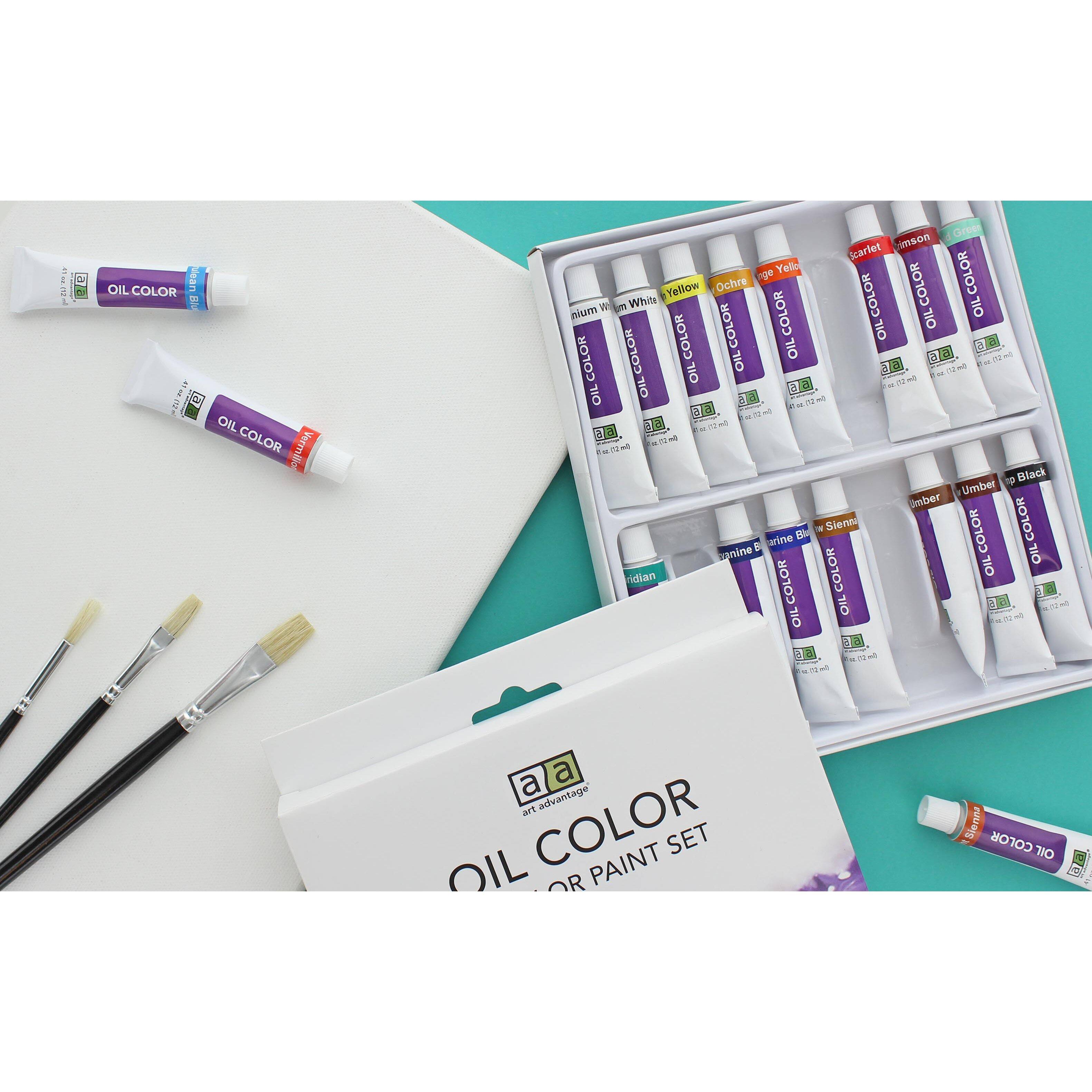 Art Advantage&#xAE; 18 Color Oil Paint Set