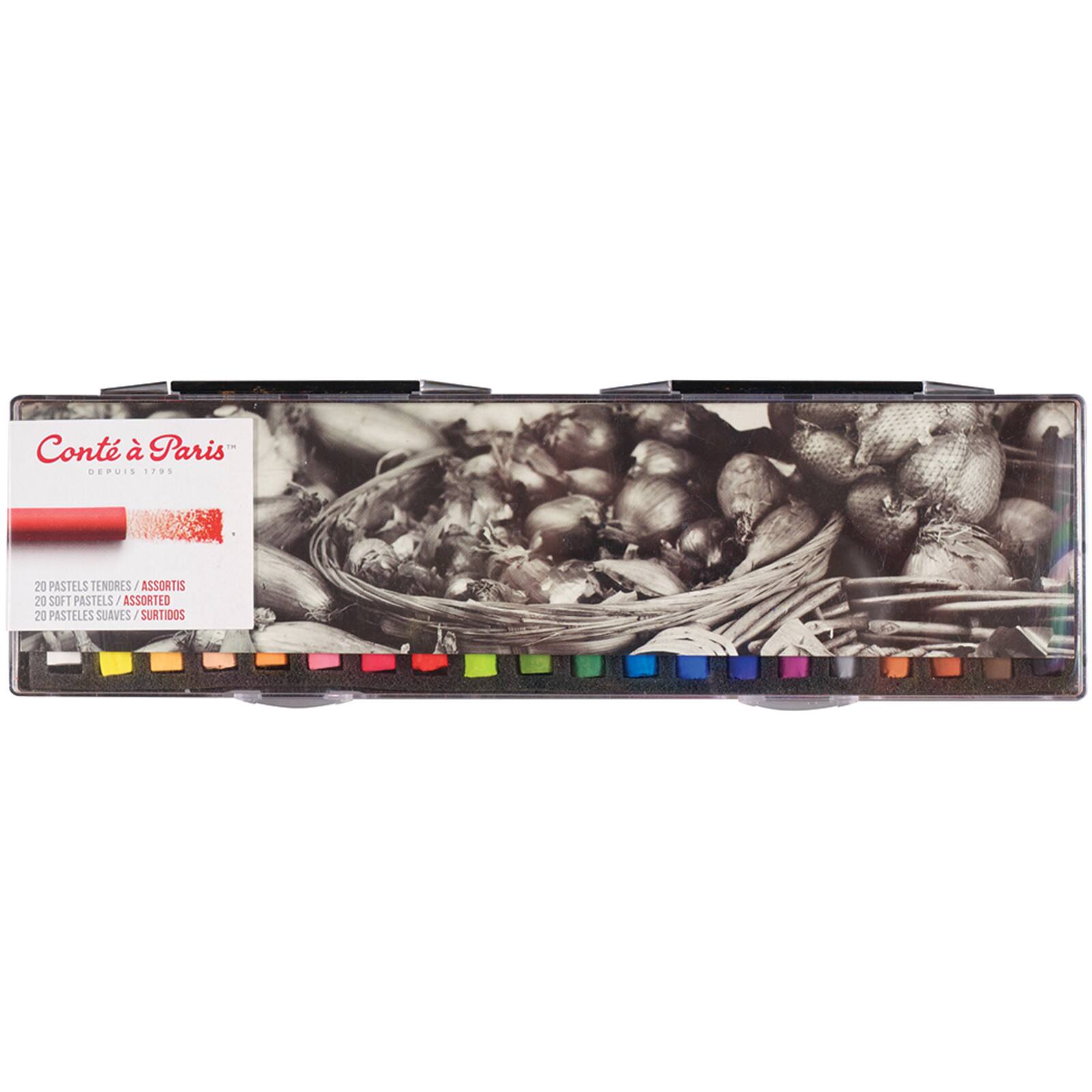 Conté à Paris™ 20 Color Soft Pastel Set 