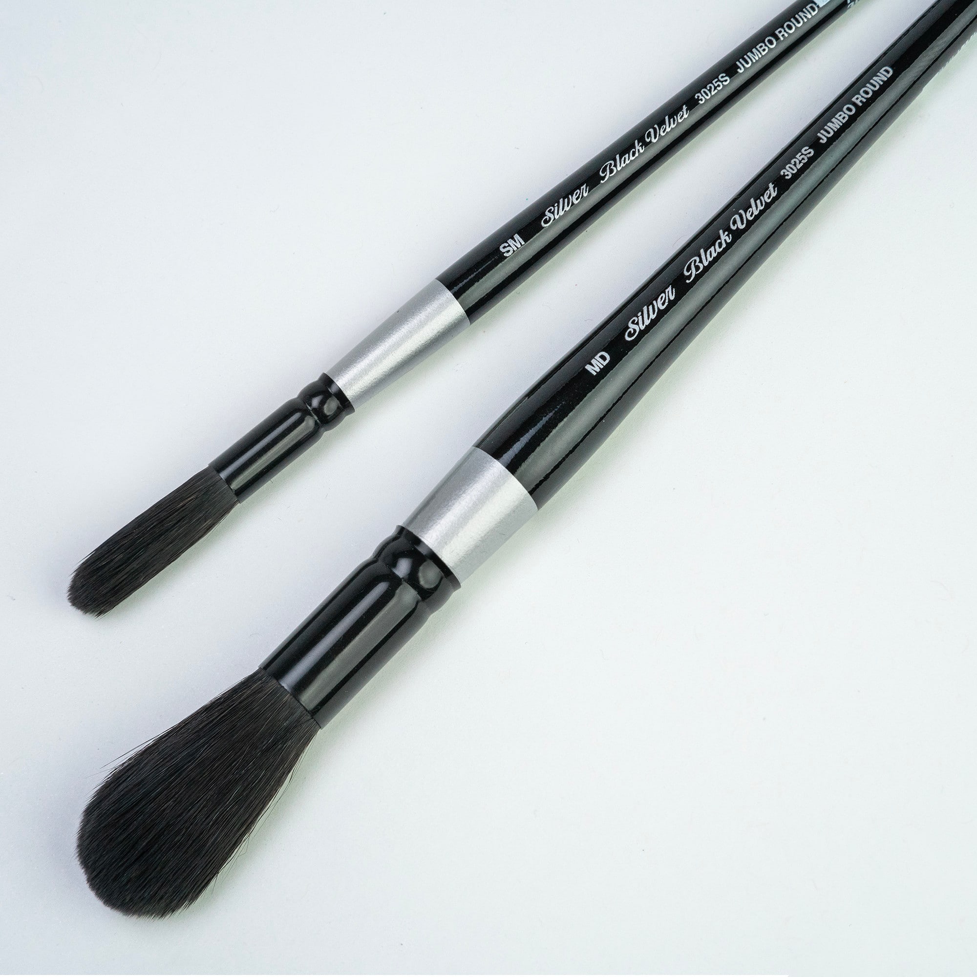 Silver Brush Limited Black Velvet® Jumbo Round Brushes Set