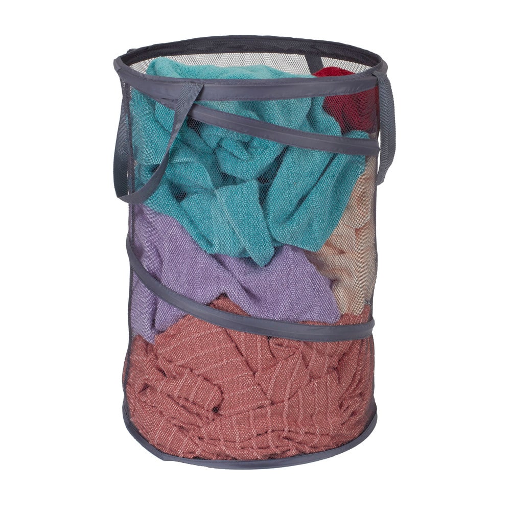 Household Essentials 25&#x22; Pop-Up Mesh Laundry Hamper