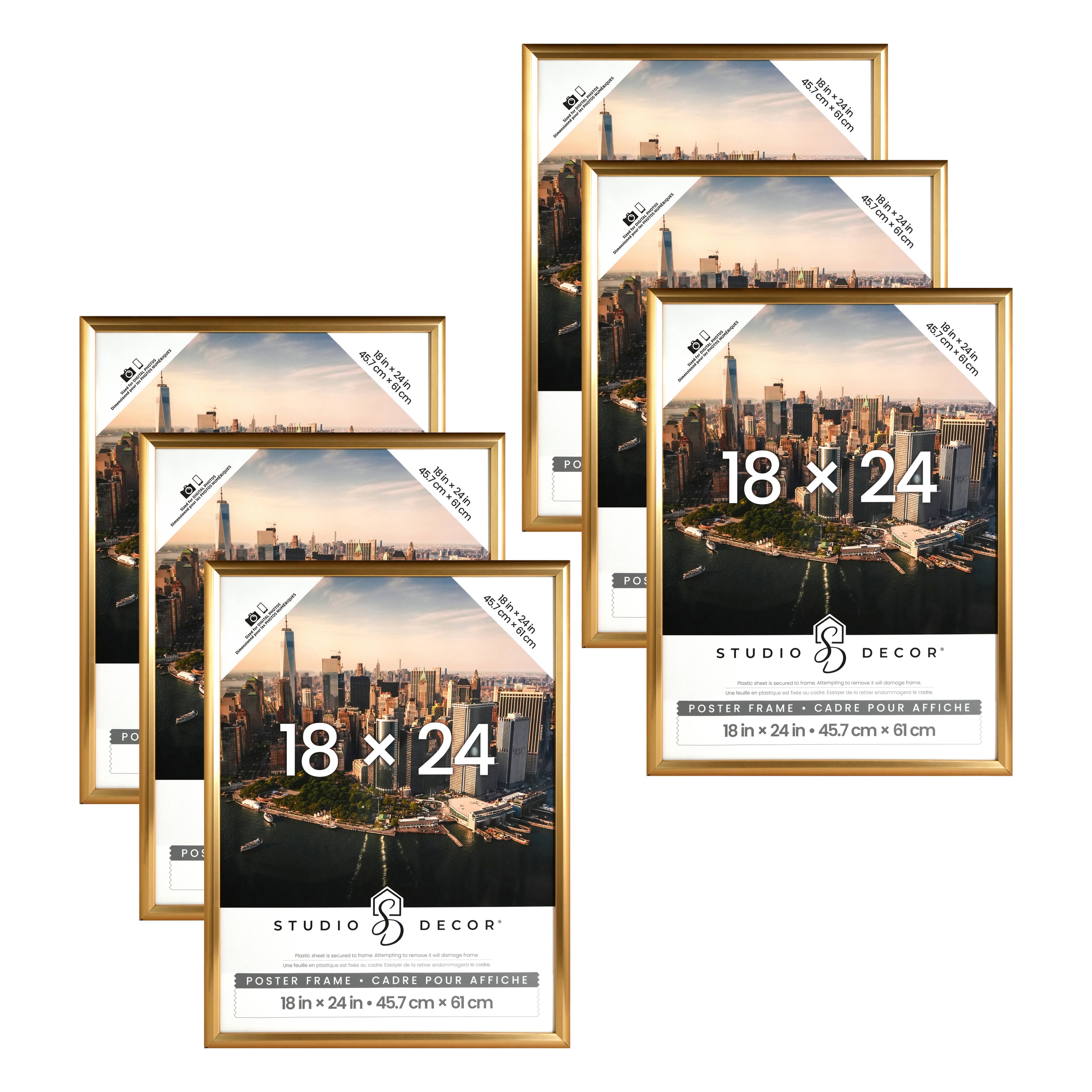 6 Pack: Gold Poster Frame by Studio Décor®