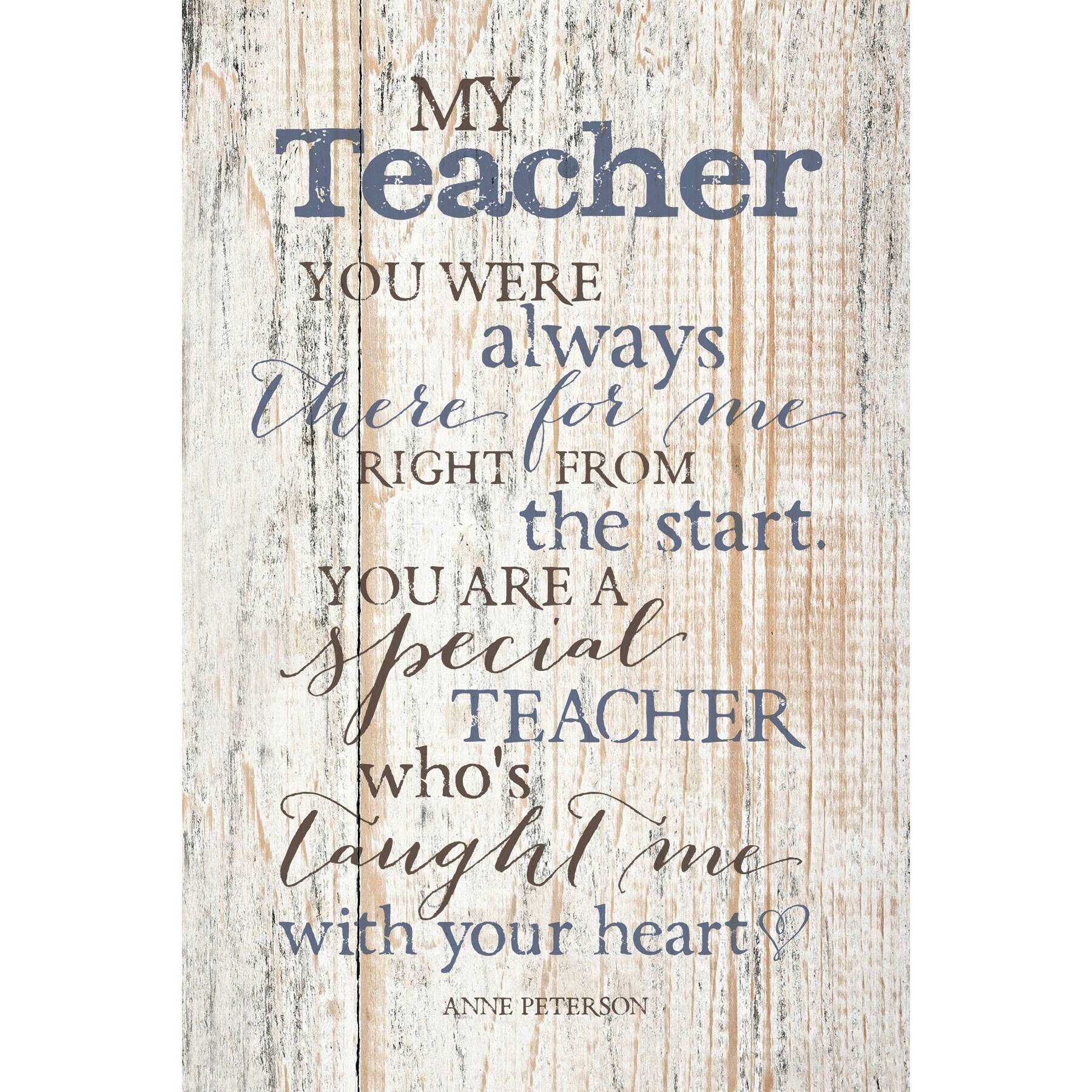 My Teacher Wood Plaque