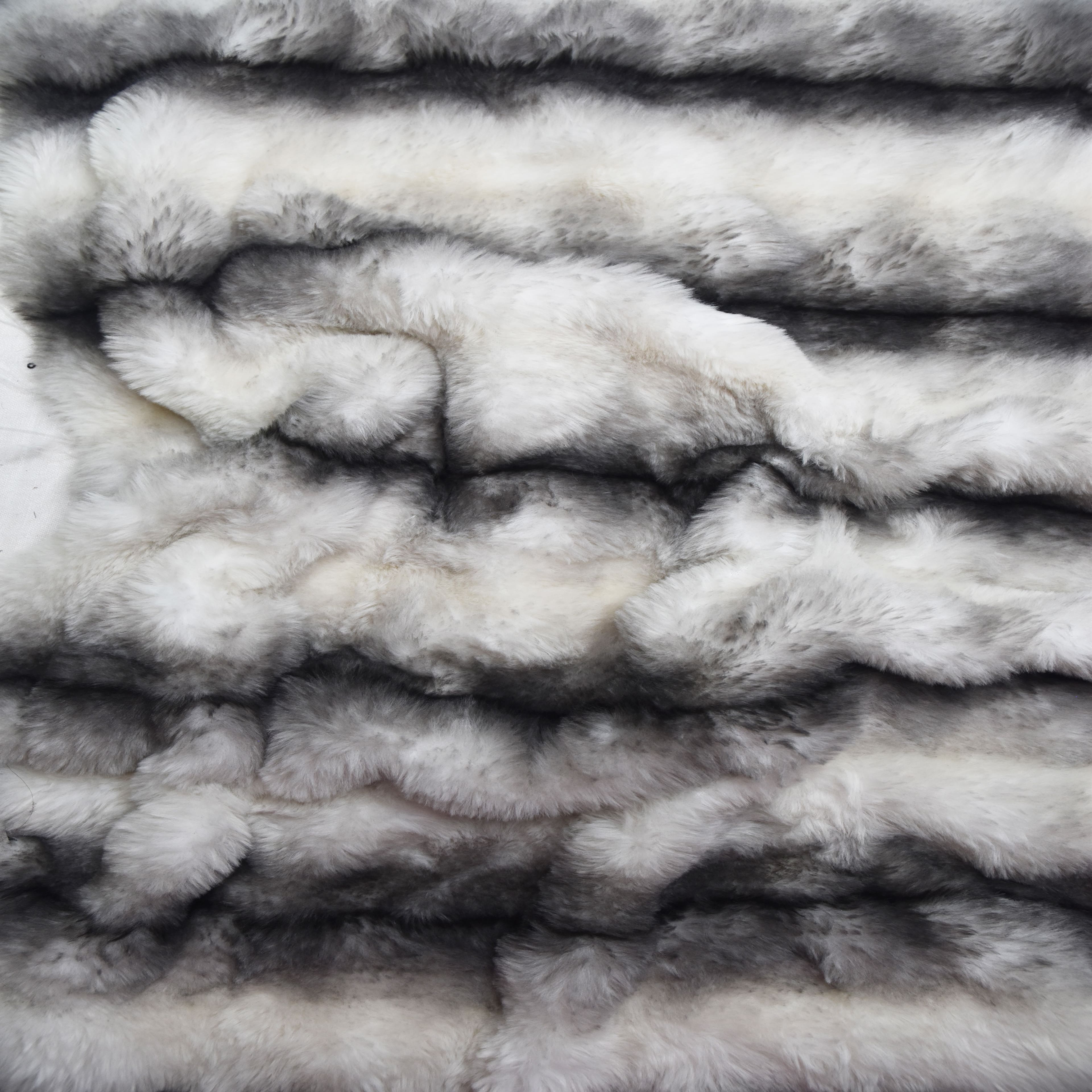 Feldman Gray Faux Chinchilla Fur