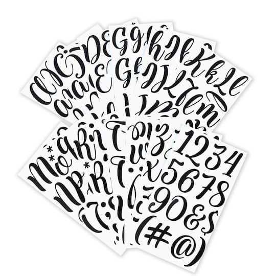 Black Hand Letter Alphabet Stickers by Recollections™ | Letters ...