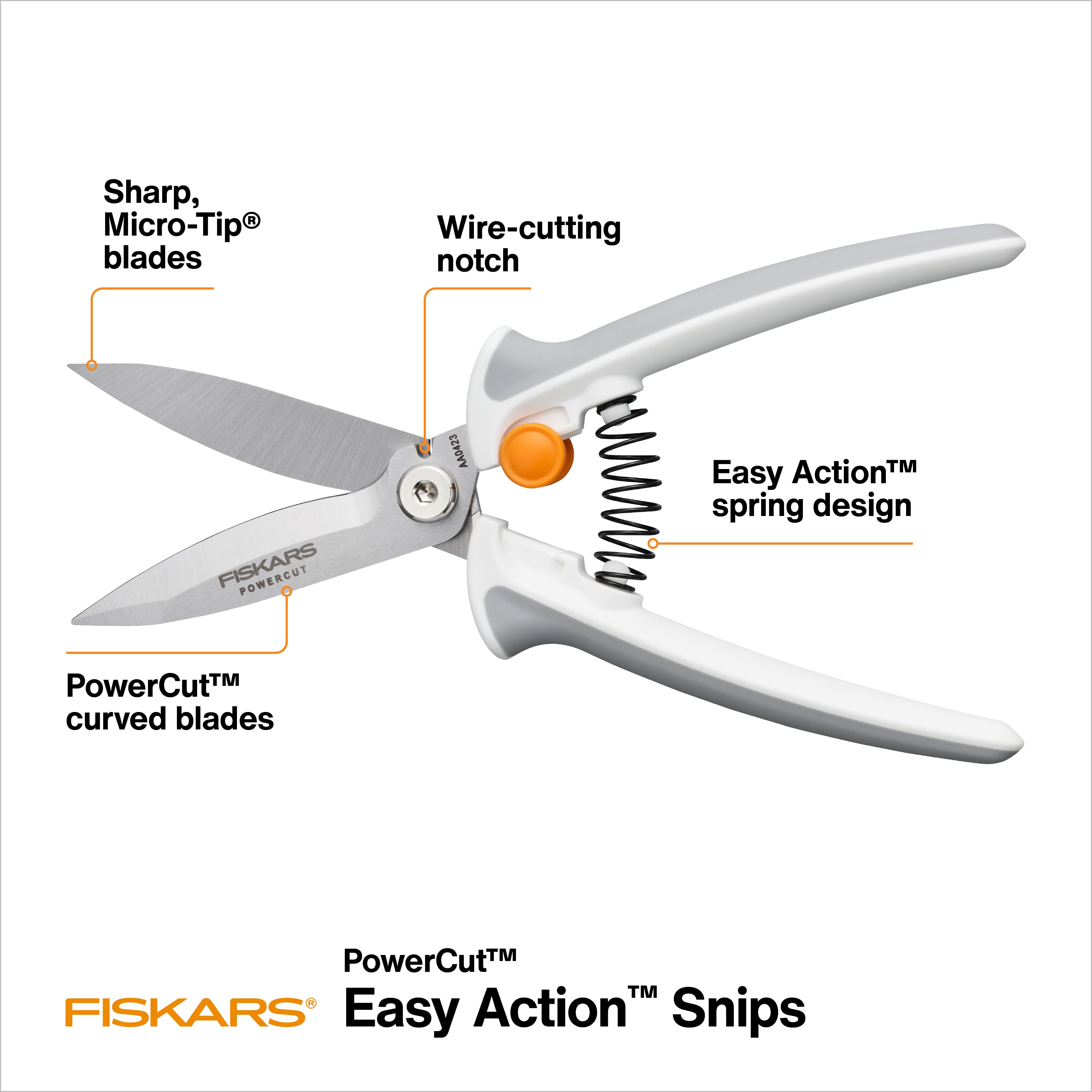 Fiskars&#xAE; PowerCut&#x2122; Easy Action&#x2122; 8&#x22; Snips
