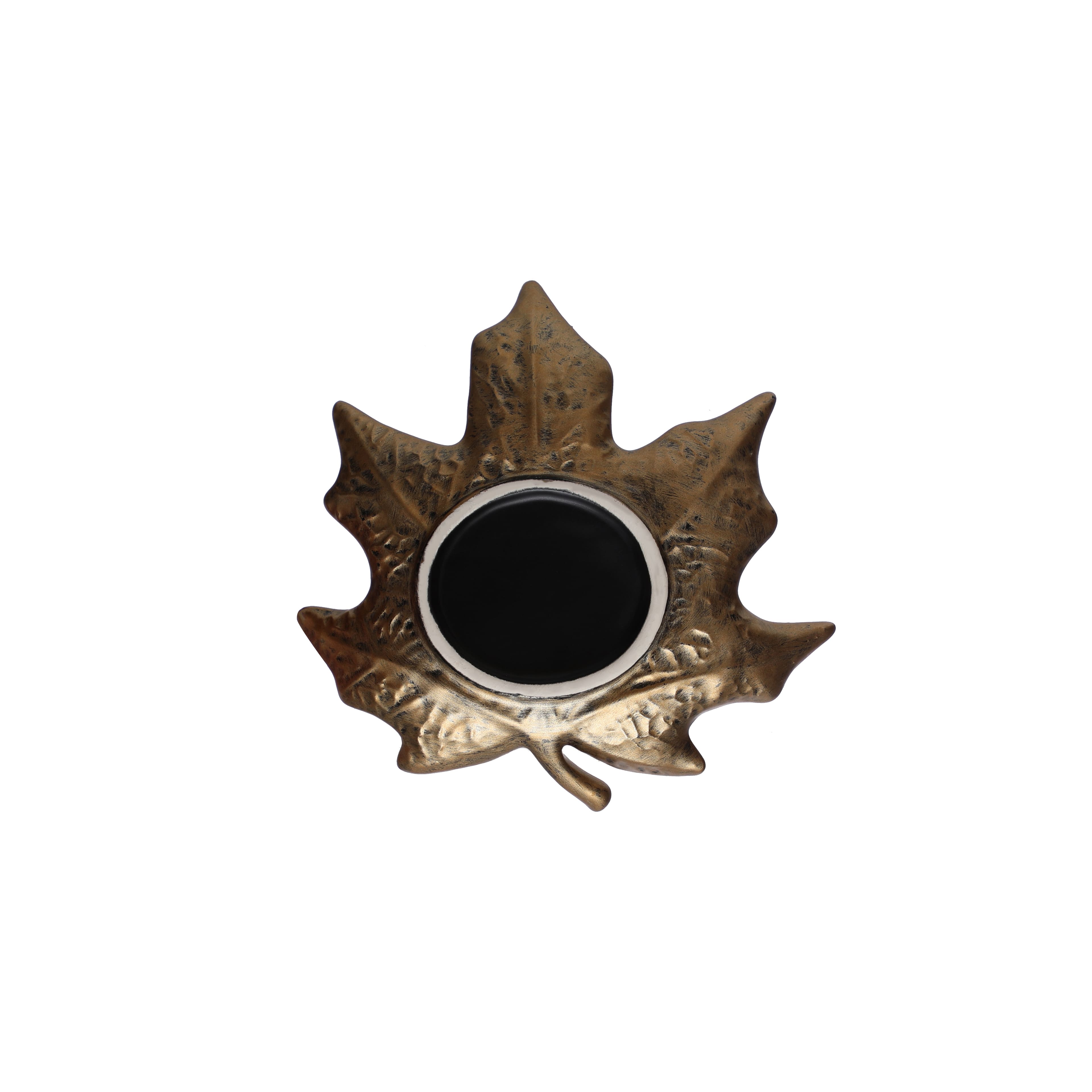 7.5&#x22; Gold Maple Leaf Trinket Tray by Ashland&#xAE;