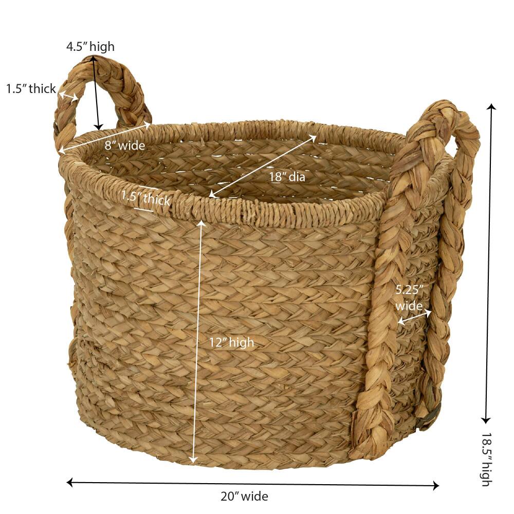 Household Essentials Large Wicker Storage Basket