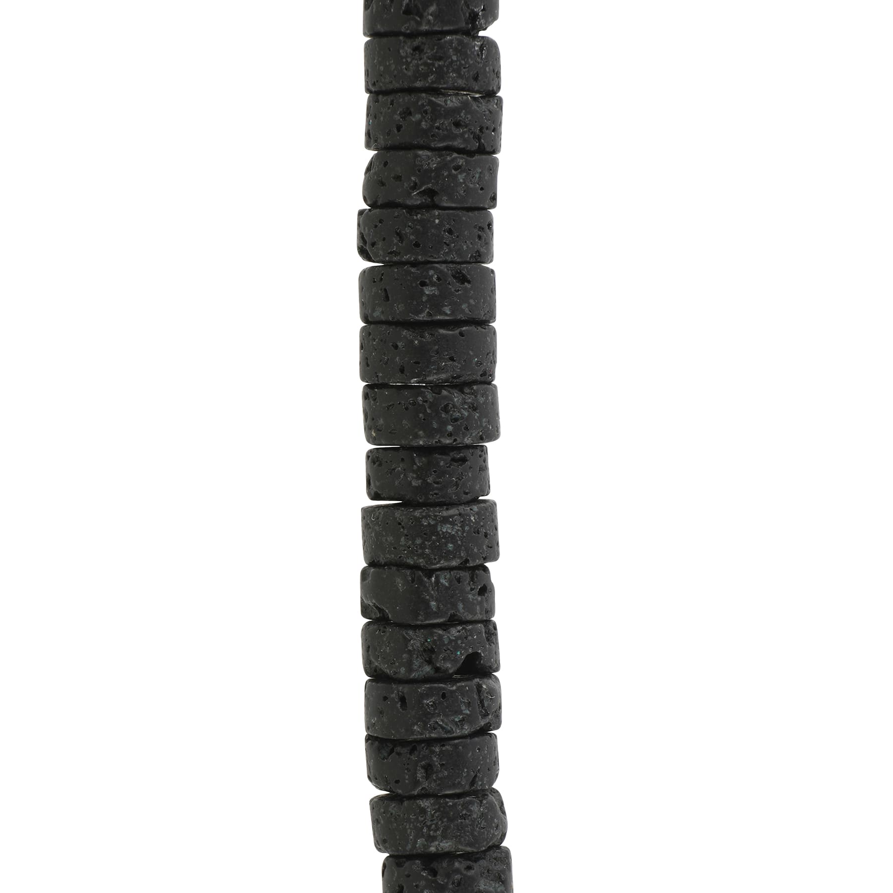 12 Pack: Black Lava Heishi Beads by Bead Landing™