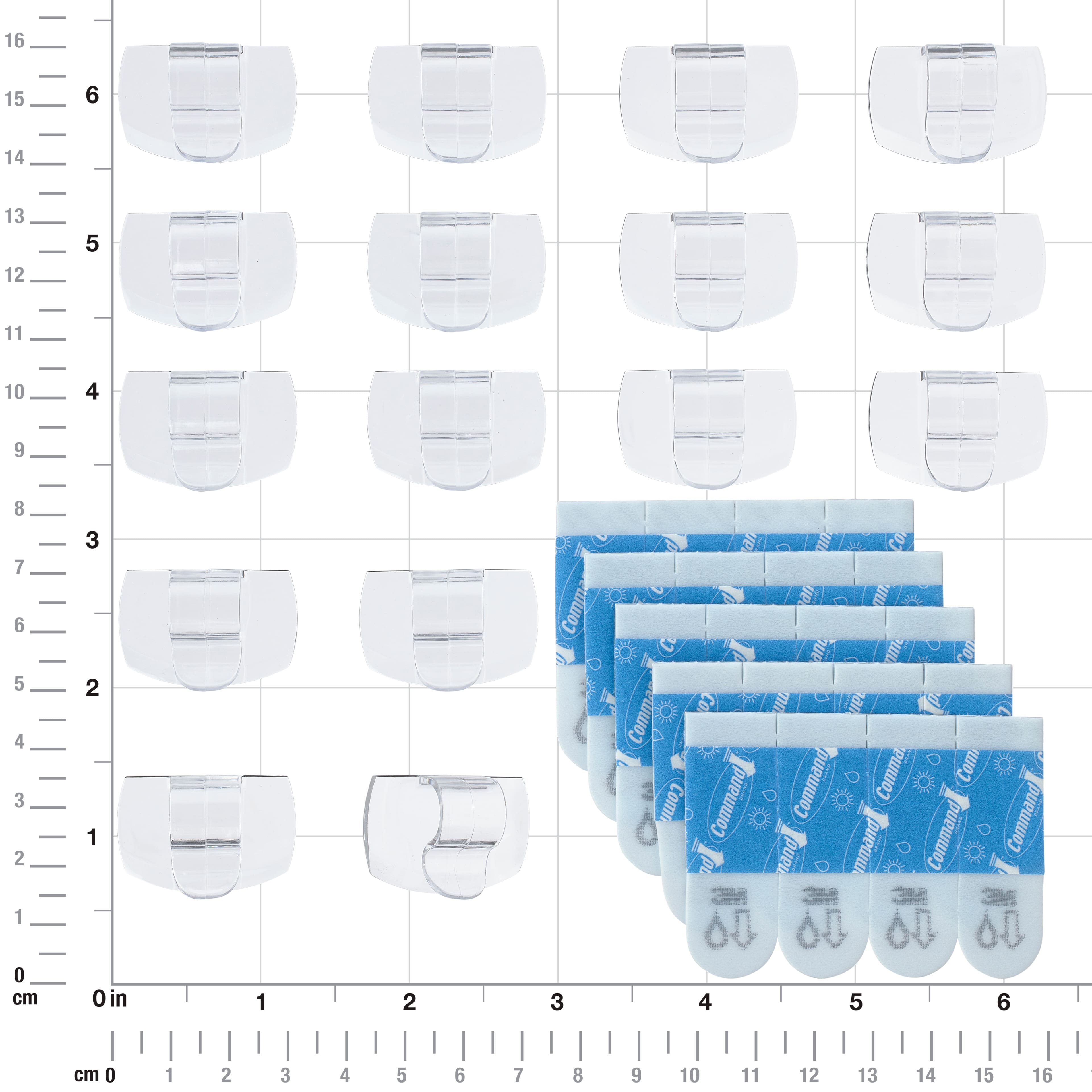 12 Packs: 16 ct. (192 total) Command&#x2122; Clear Outdoor Light Clips