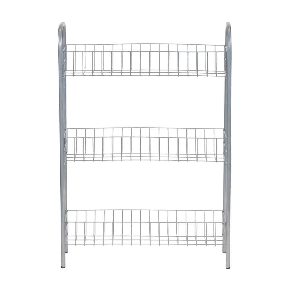 Household Essentials 30&#x22; Slim 3-Shelf Storage &#x26; Utility Cart