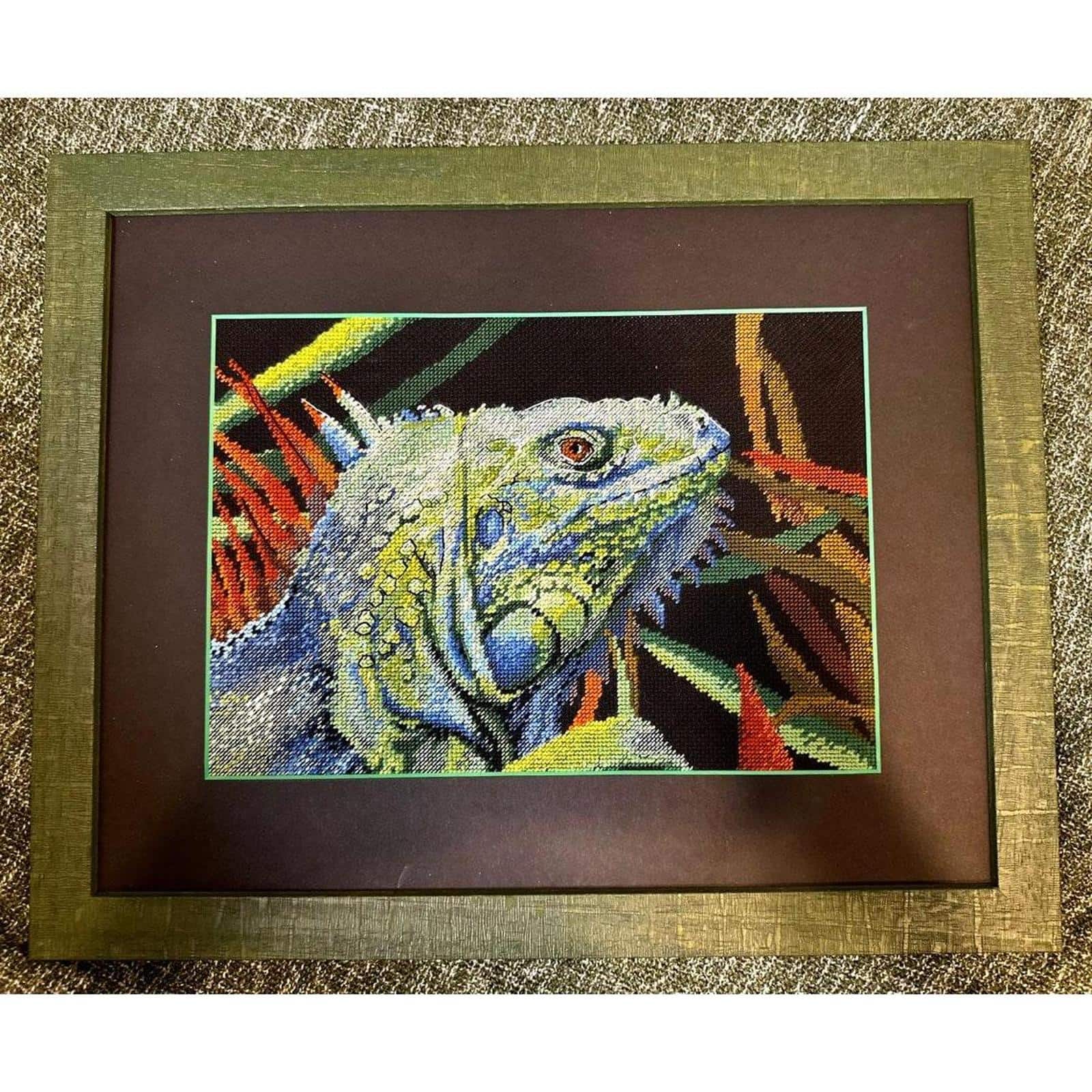 RIOLIS Iguana Counted Cross Stitch Kit 