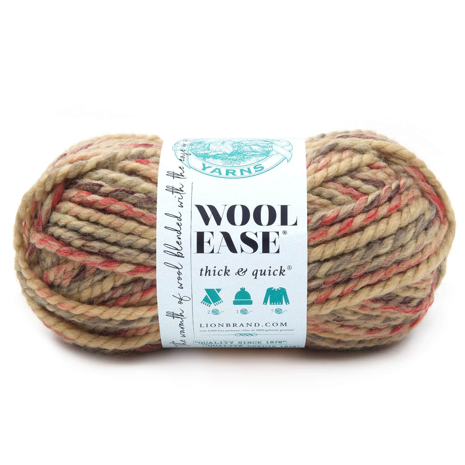 15 Pack: Lion Brand® Wool-Ease® Thick & Quick® Variegated Yarn