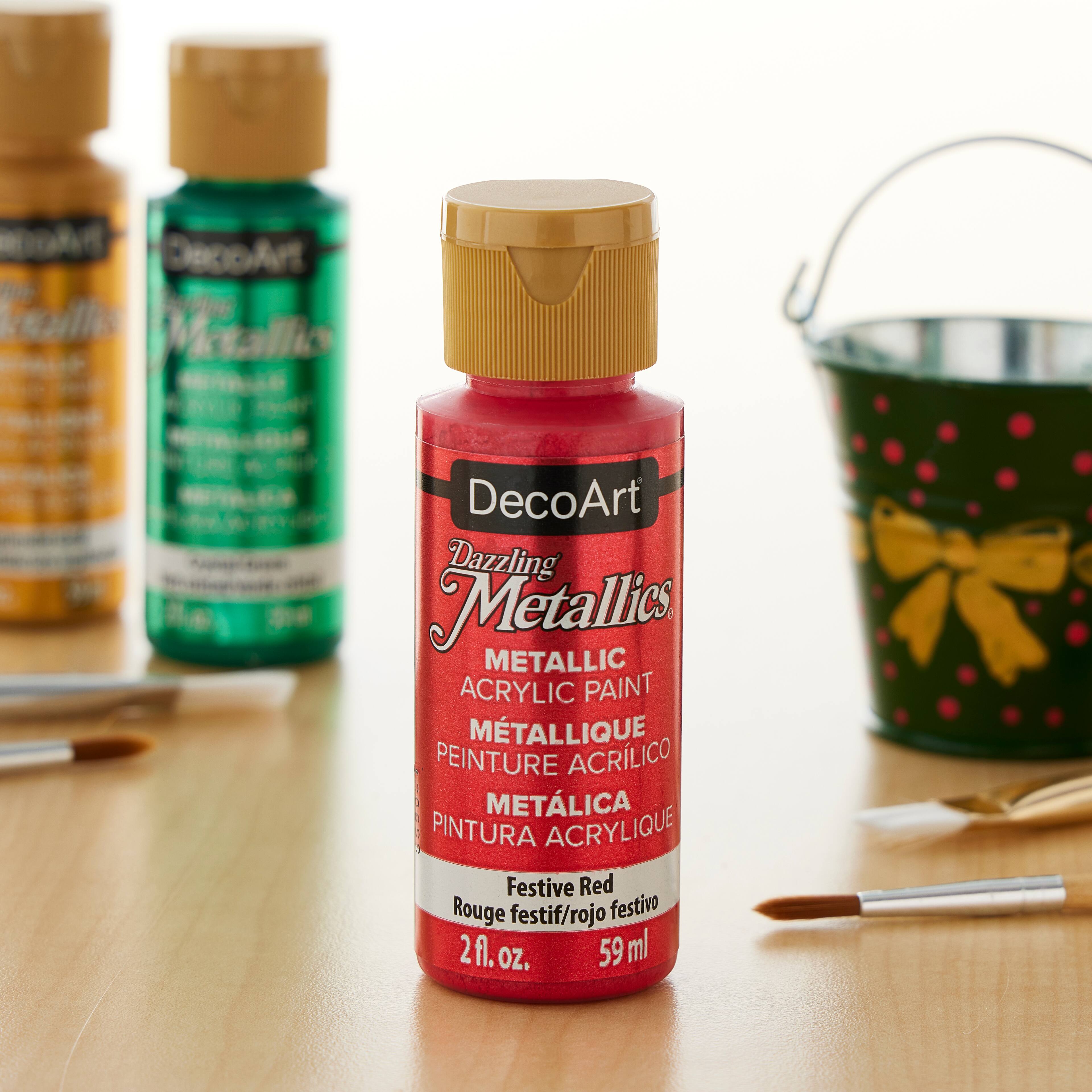 12 Pack: DecoArt® Dazzling Metallics® Paint, 2oz.