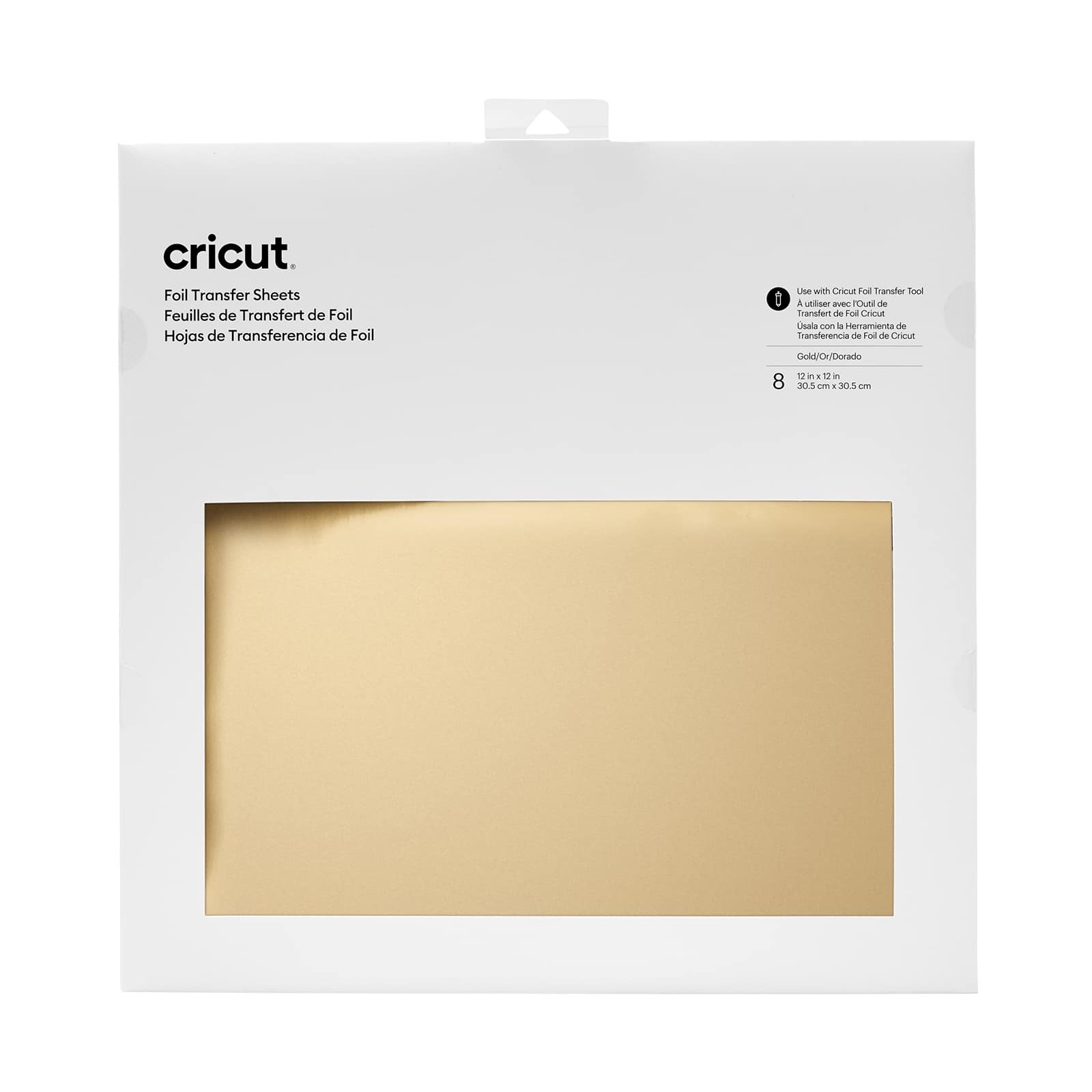 9 Packs: 8 ct. (72 total) Cricut&#xAE; Foil Transfer Sheets, Gold