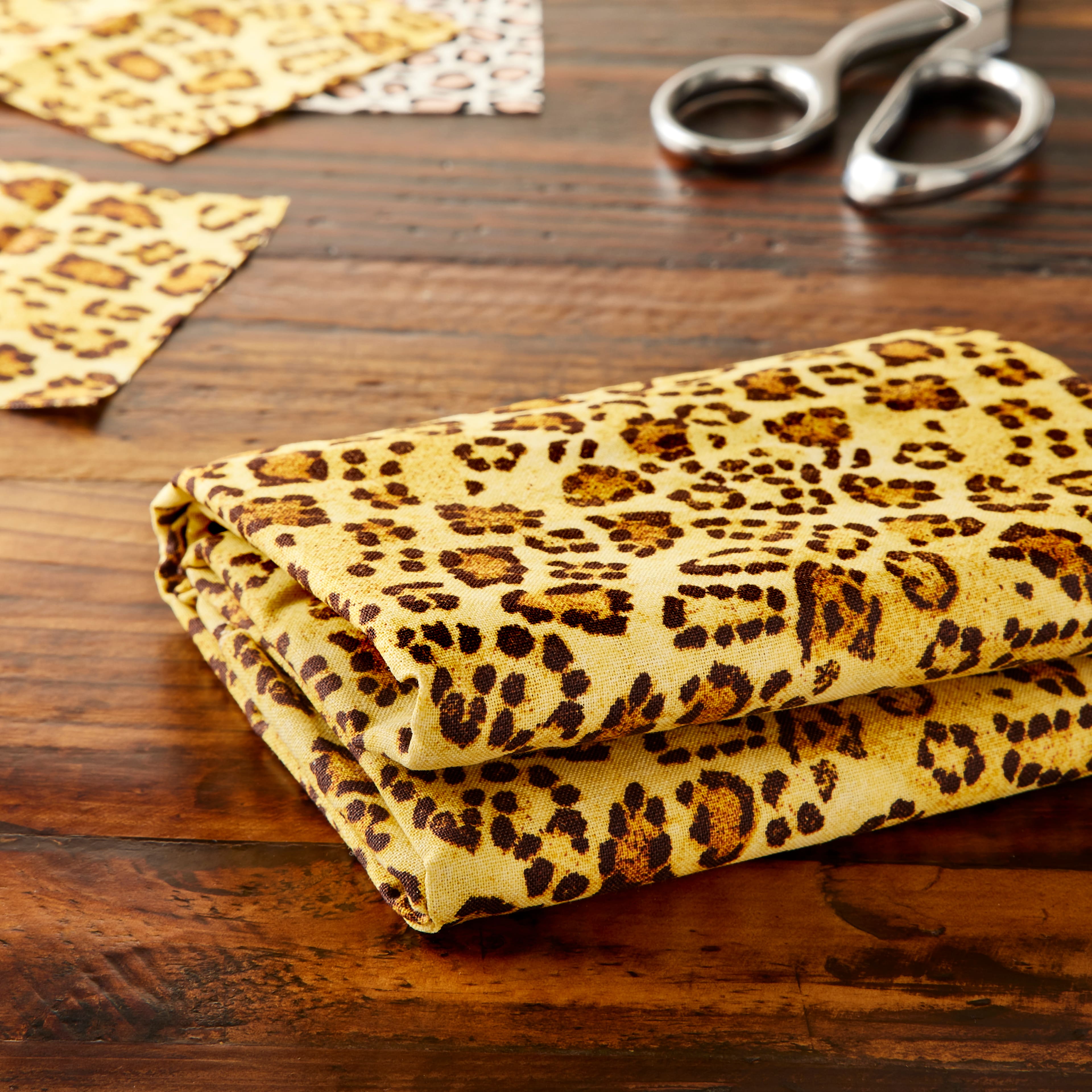 Cheetah Print Cotton Fabric Bundle by Loops & Threads™