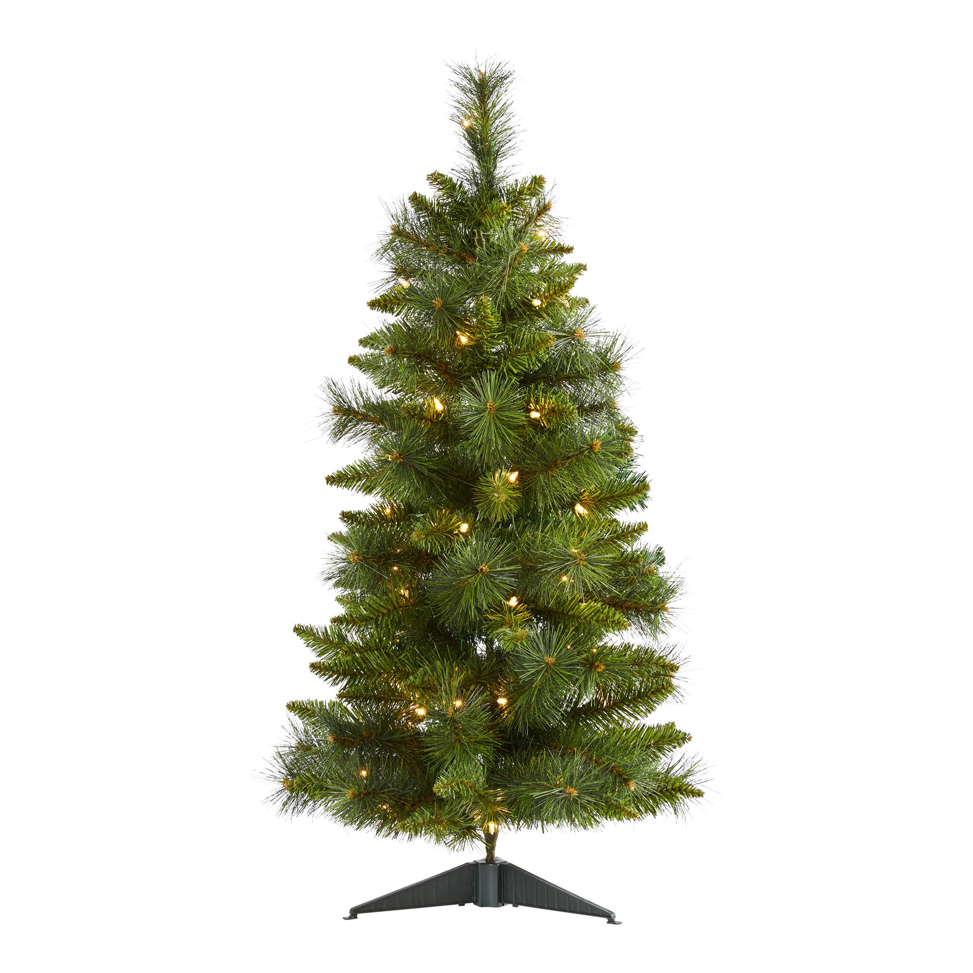 3ft. Pre-Lit New Haven Pine Artificial Christmas Tree, Warm White LED Lights