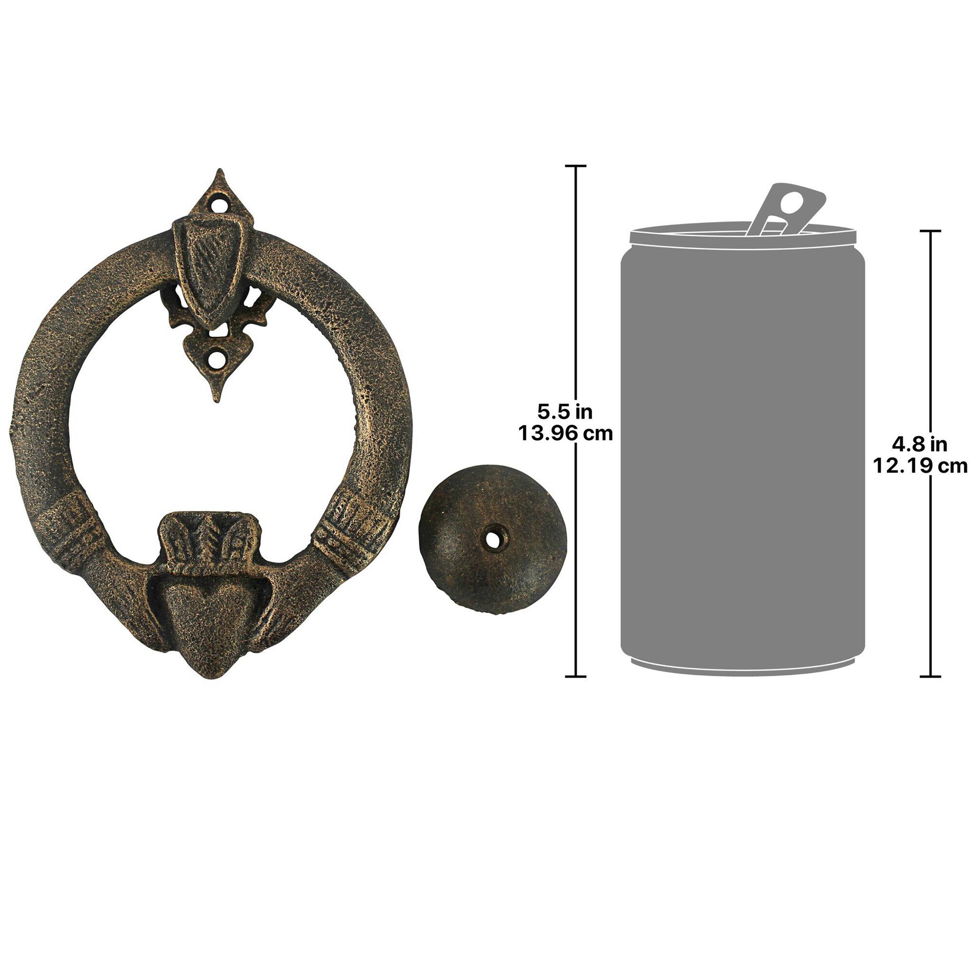 Design Toscano 5.5&#x22; Claddagh Authentic Foundry Iron Door Knocker